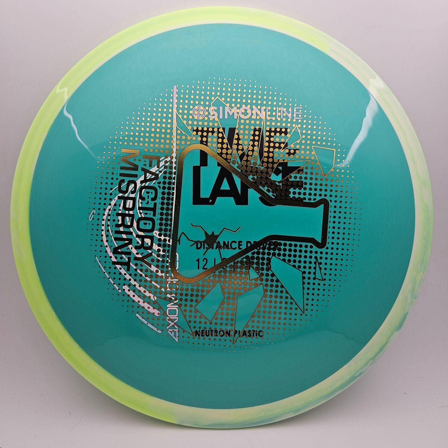 #4633 173g Teal / Green, Misprint Neutron Time-Lapse - Misprint