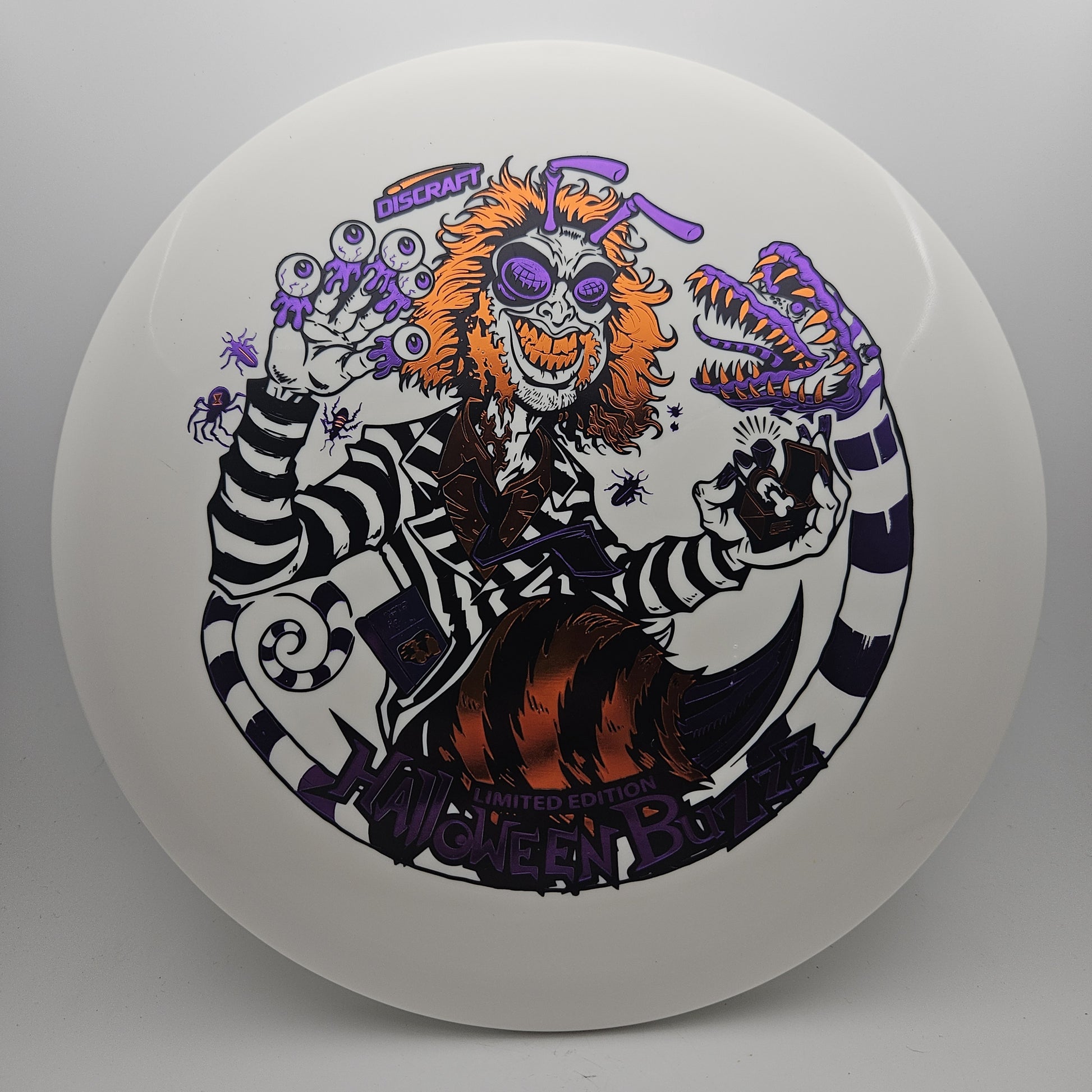 #8819 177+g White / Purple/Orange, Halloween Triple Foil ESP Glo Buzzz - Halloween 2024 - Triple Foil