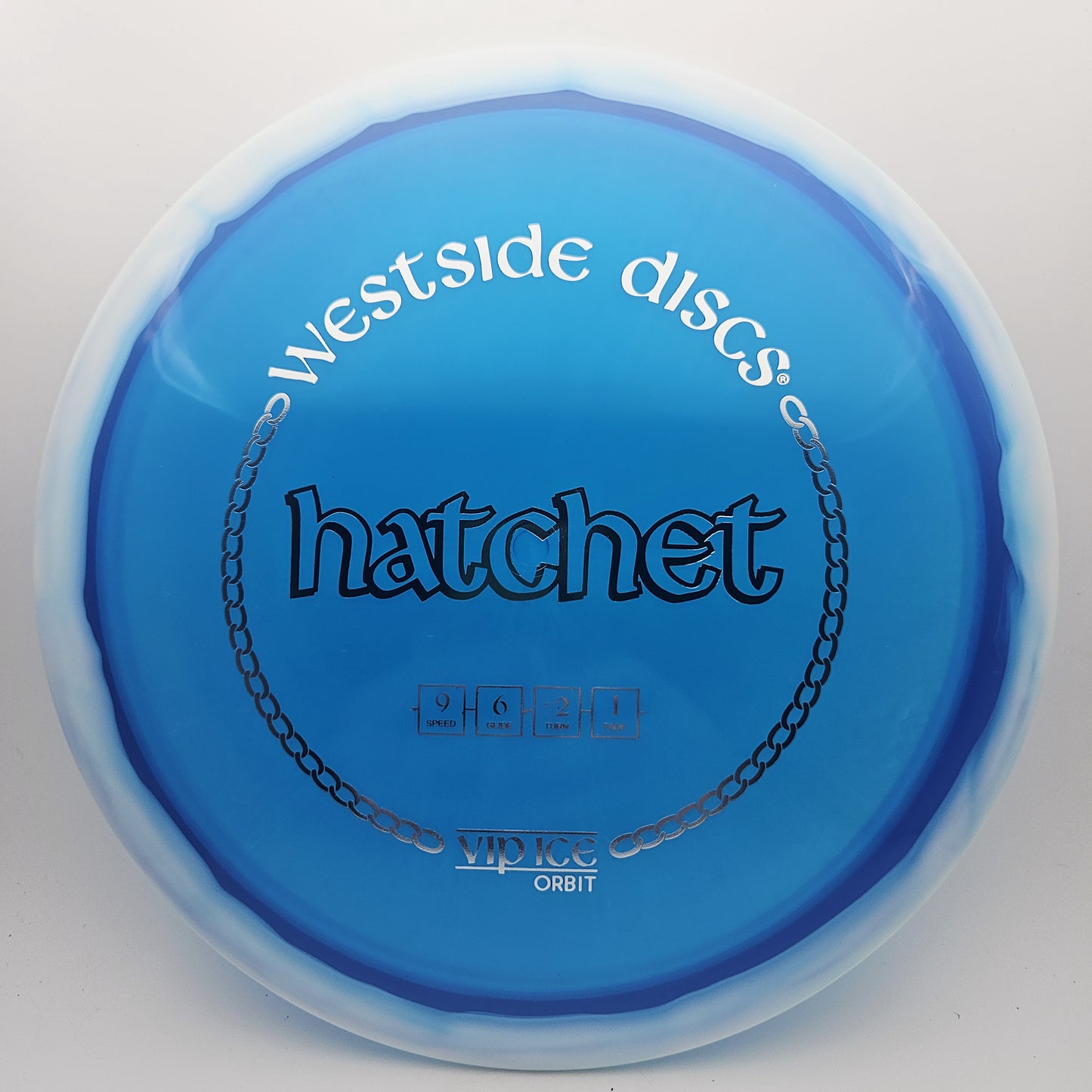 #14289 176g Blue / White VIP-Ice Orbit Hatchet