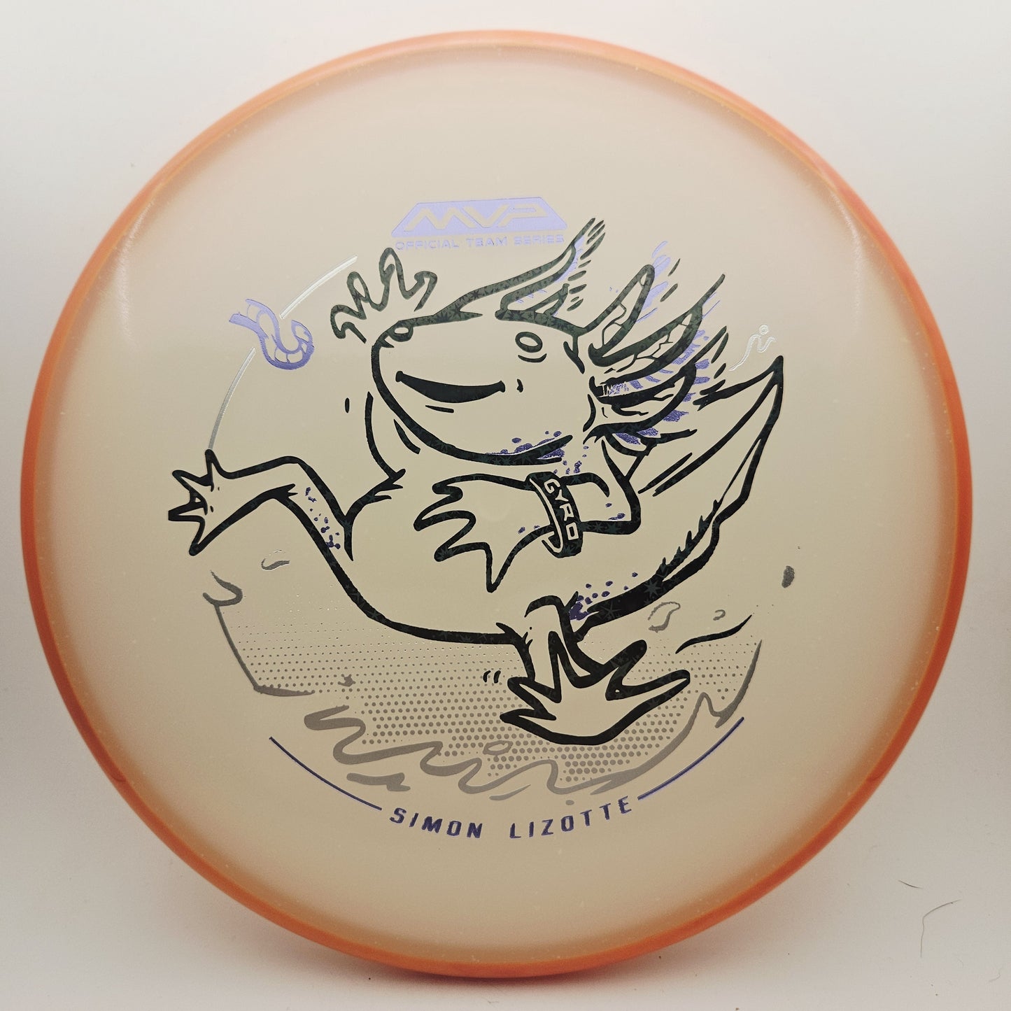 #16295 173g Orange / Blue Glow, Simon Lizotte Tour Series Particle Eclipse Pixel