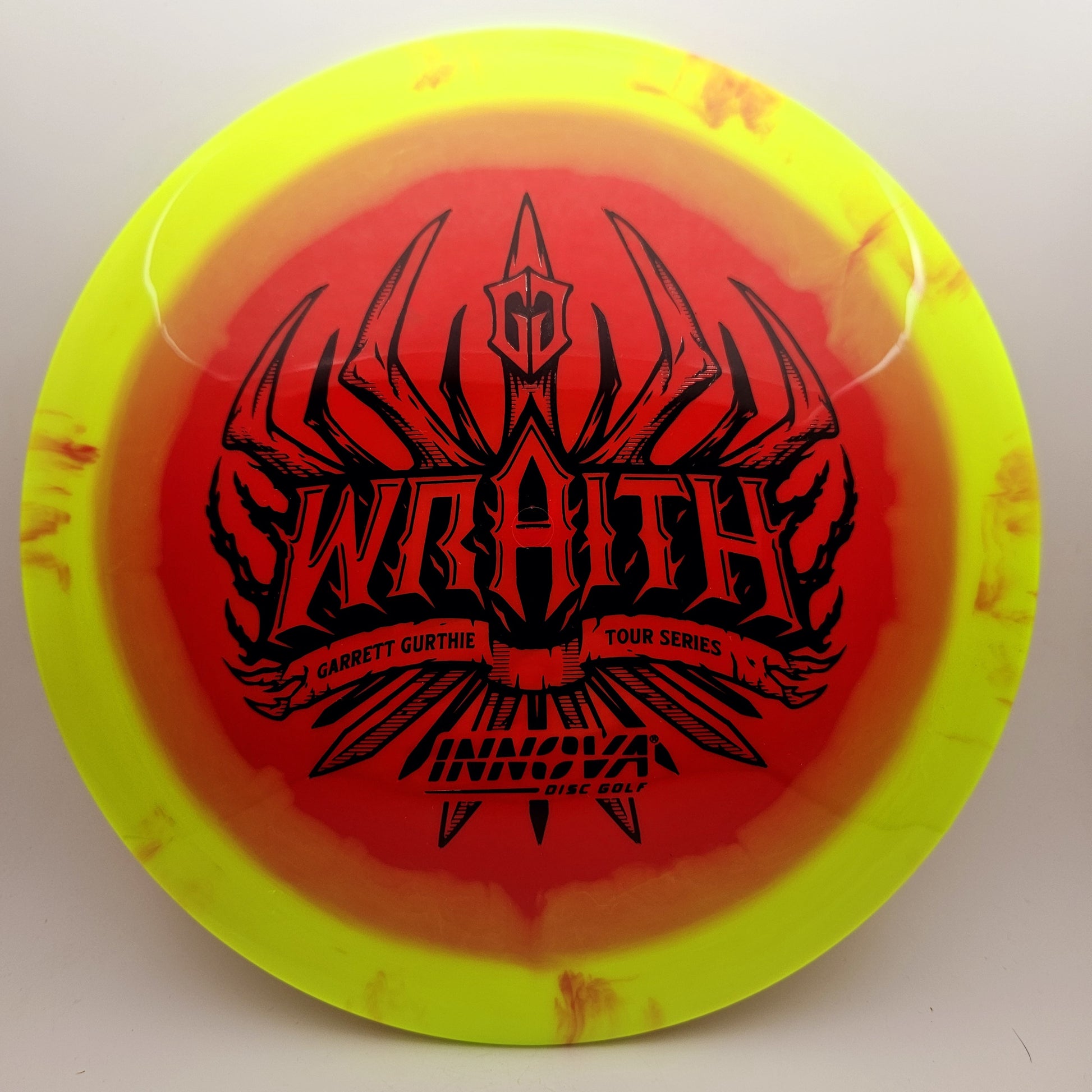 #12376 173-175g Yellow / Red, Garrett Gurthie Tour Series Halo Star GG Wraith
