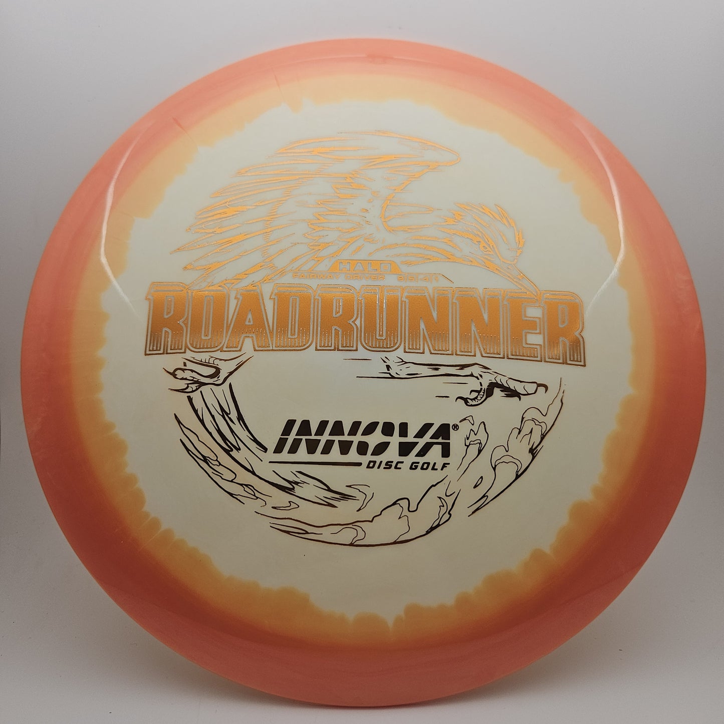 #9414 164g White / Orange Halo Star Roadrunner