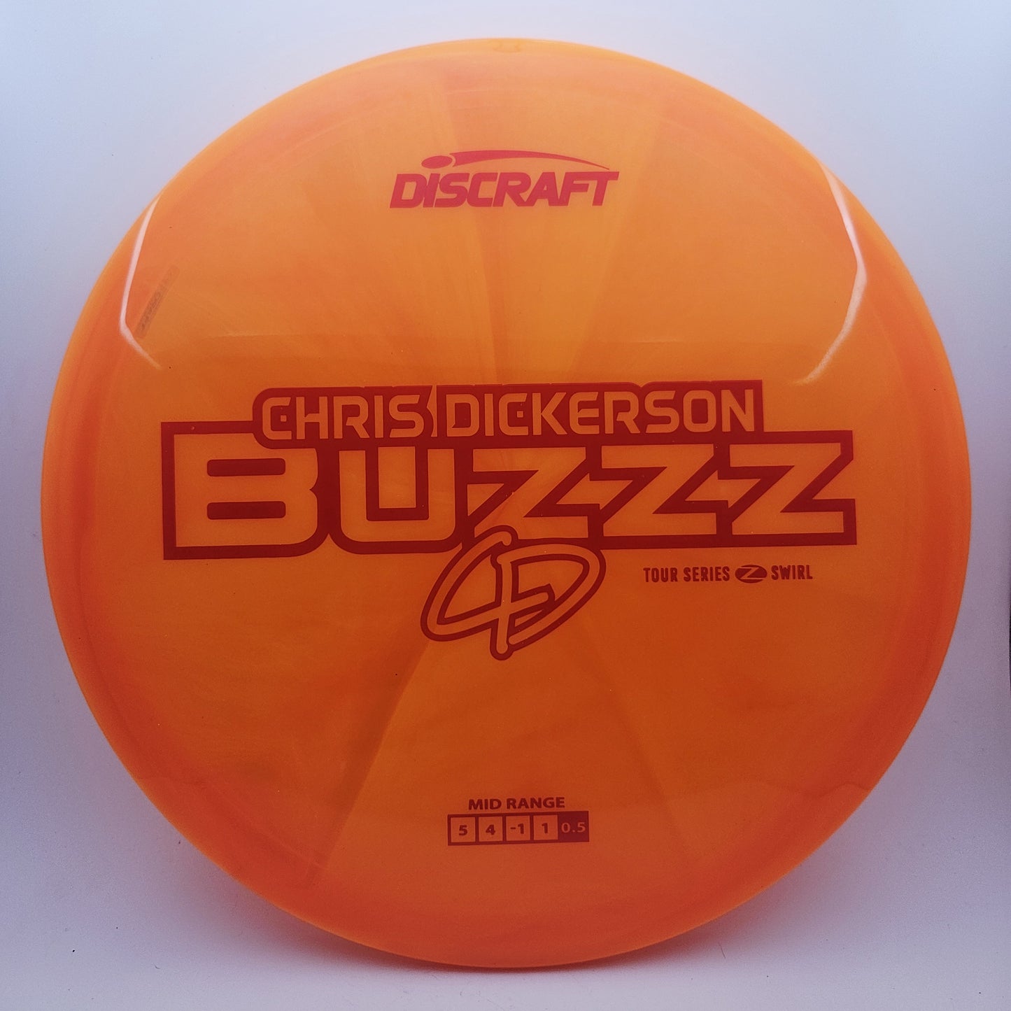 #12839 175-176g Orange, Chris Dickerson Tour Series 2025 Z Swirl Buzzz