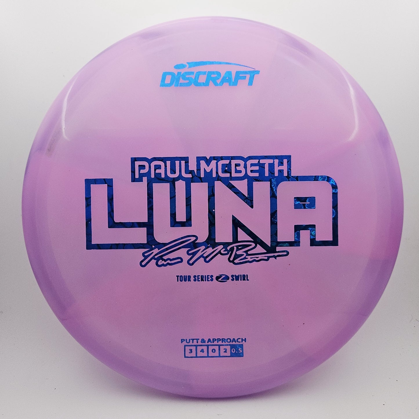 #13564 173-174g Purple, Paul Mcbeth Tour Series 2025 Z Swirl Luna