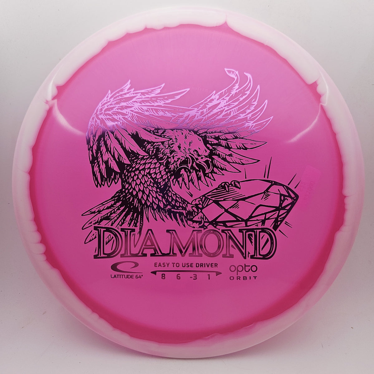 #21001 156g Pink Opto-Orbit Diamond