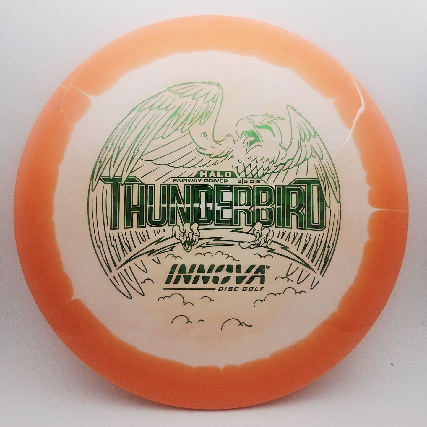 #18072 170g White / Orange Halo Star Thunderbird