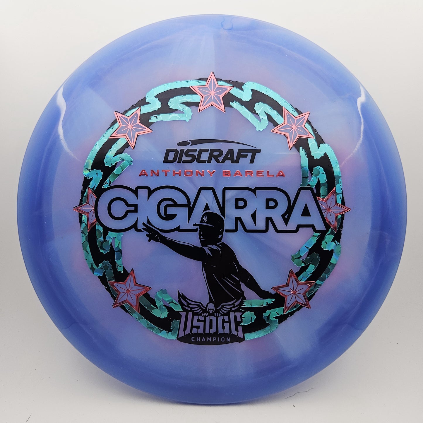 #16521 173g Purple, Anthony Barela USDGC Champion Z Swirl Cigarra
