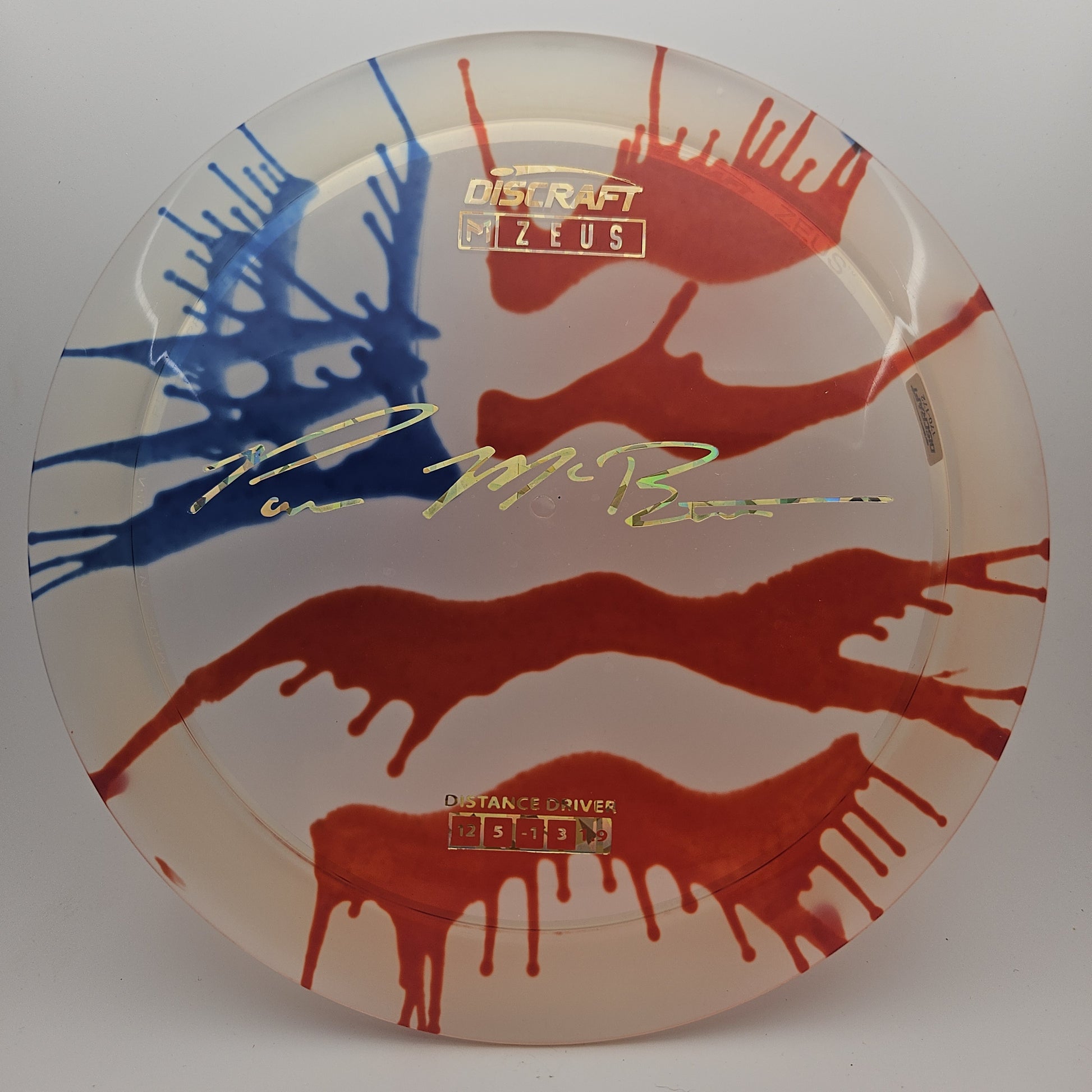 #7381 170-172g Red / Blue Fly Dye Z Zeus