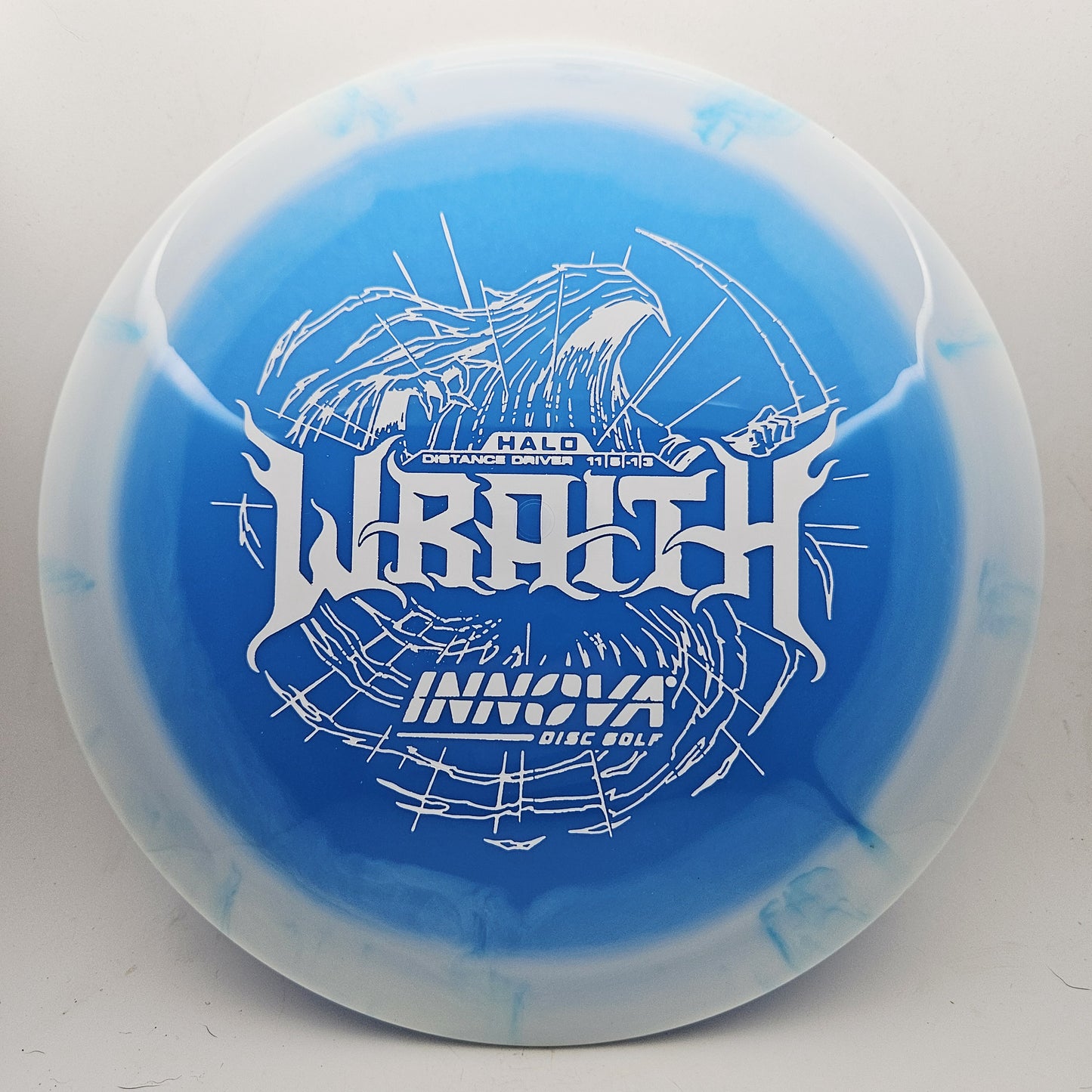 #19672 173-5g Blue / White Halo Star Wraith