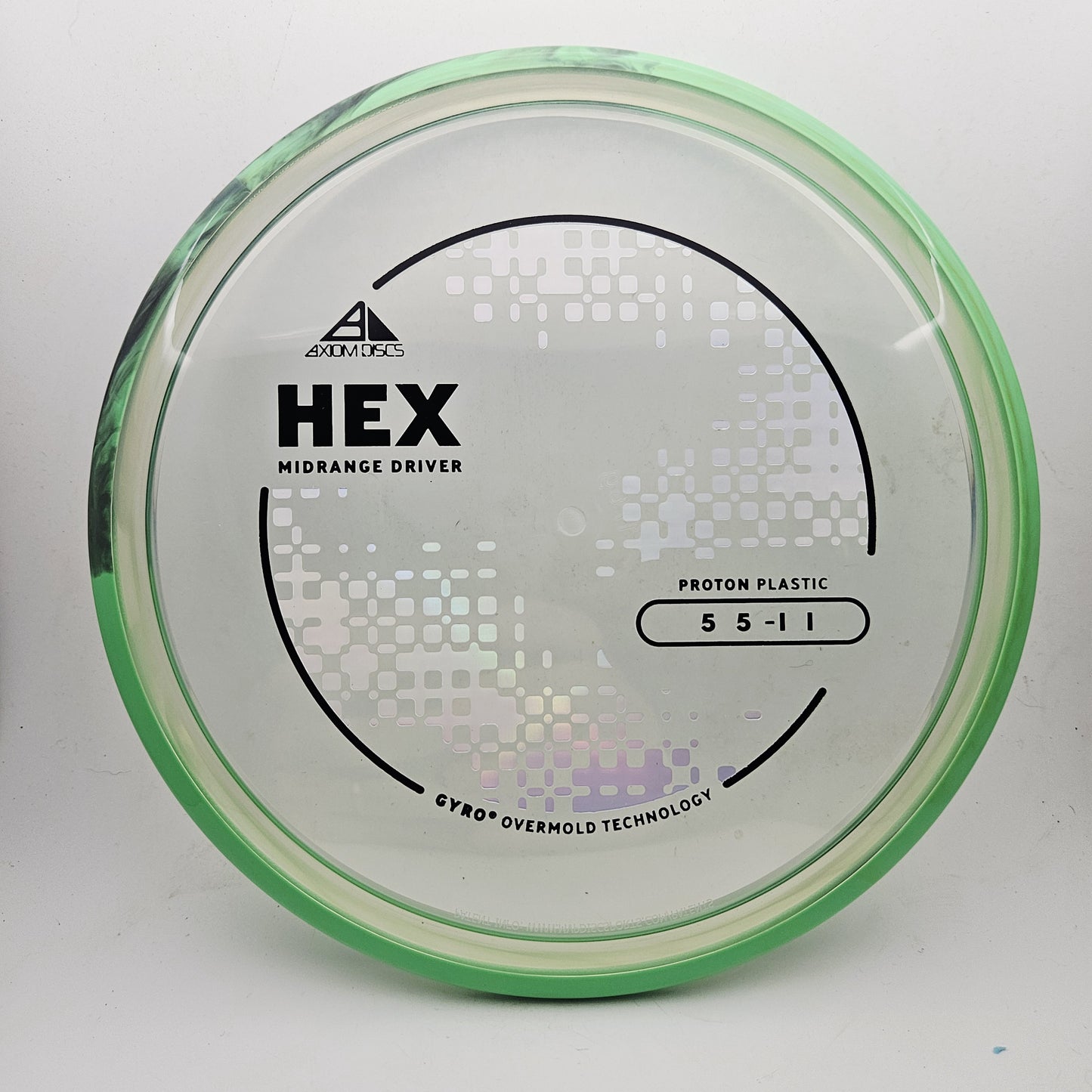 #19347 176g Clear / Green PLC Proton Hex