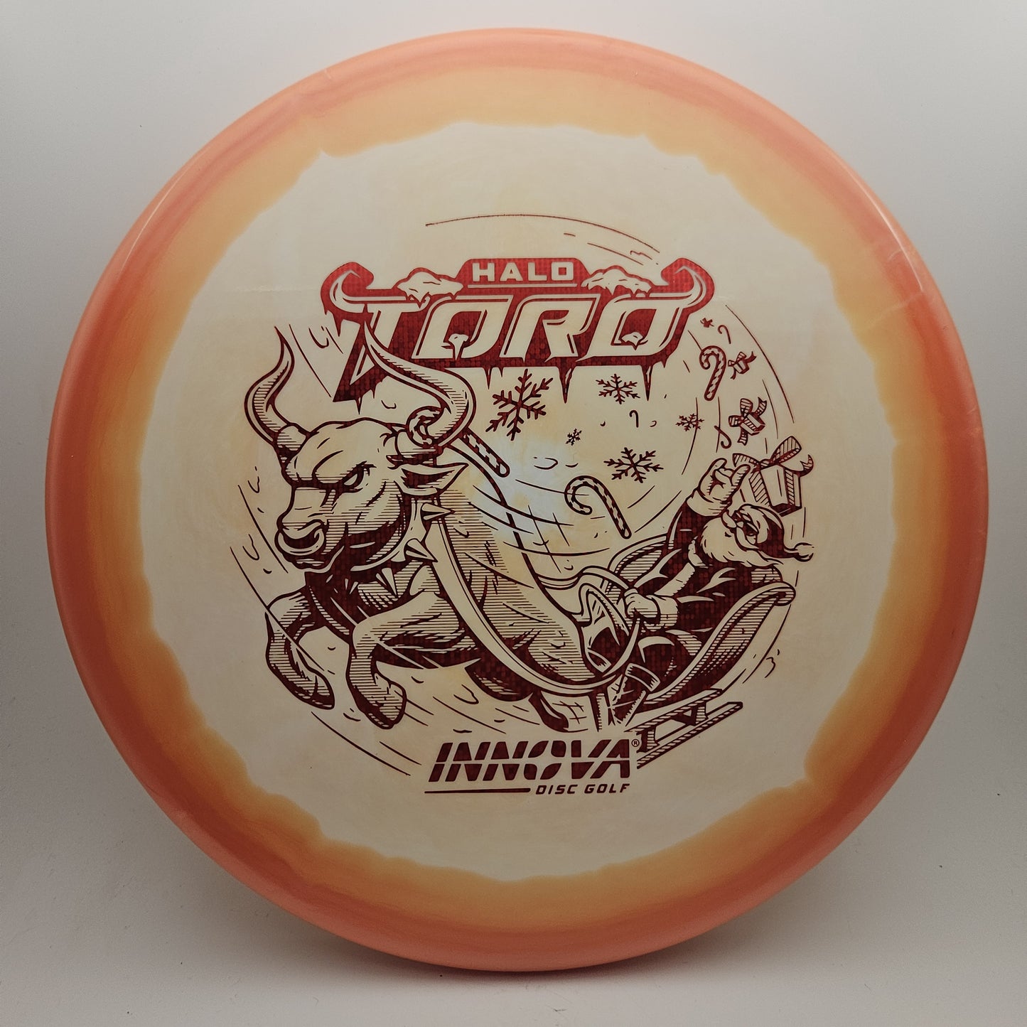 #9558 171g Orange / White Halo Star Toro