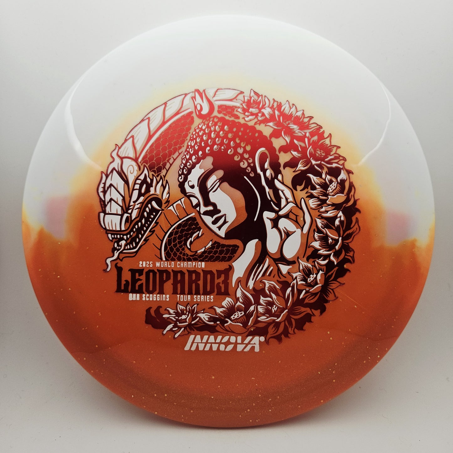 #18316 173-5g Orange / White, Ohn Scoggins Tour Series Duo Leopard3 - Ohn Scoggins Tour Series