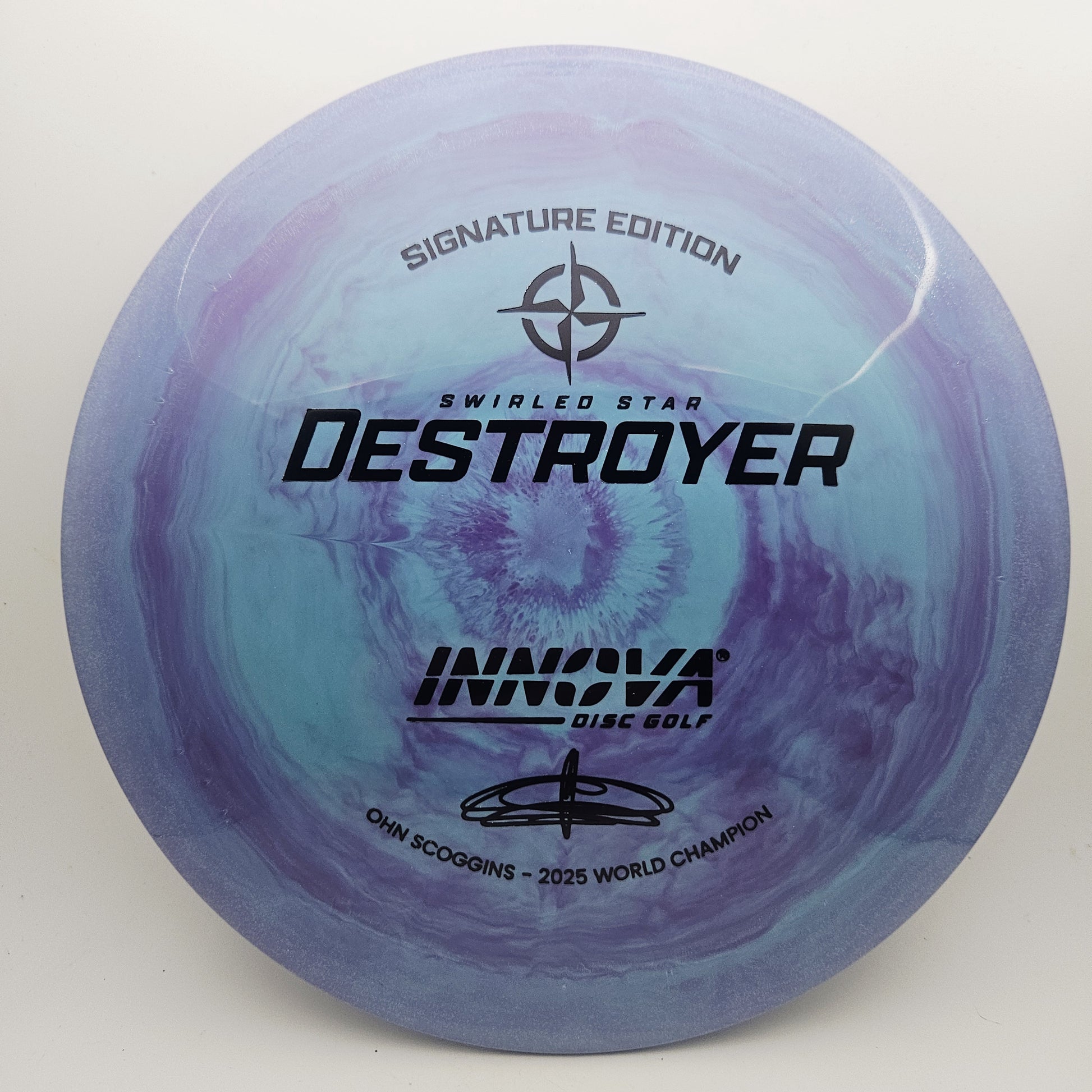 #18094 170g Purple, Ohn Scoggins World Champion Swirled Star Destroyer - Ohn Scoggins World Champion