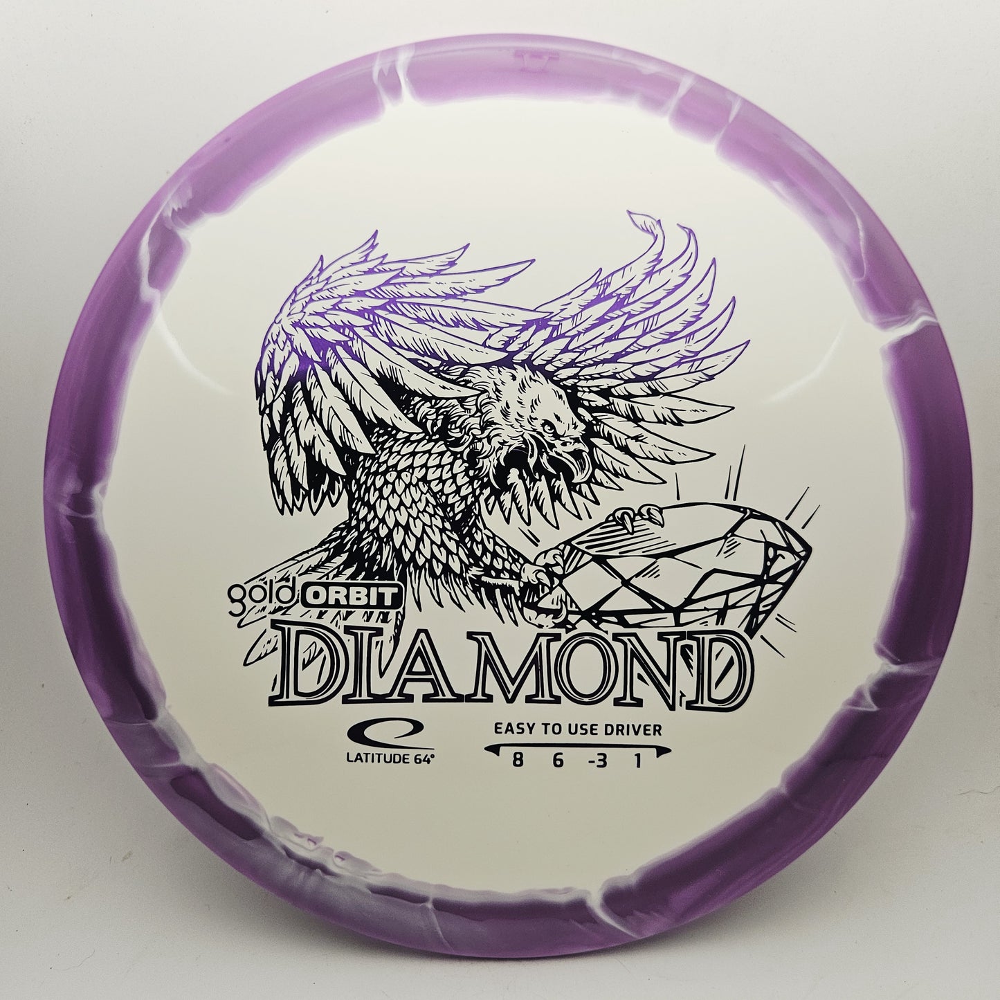 #20342 158g Purple Gold Orbit Diamond