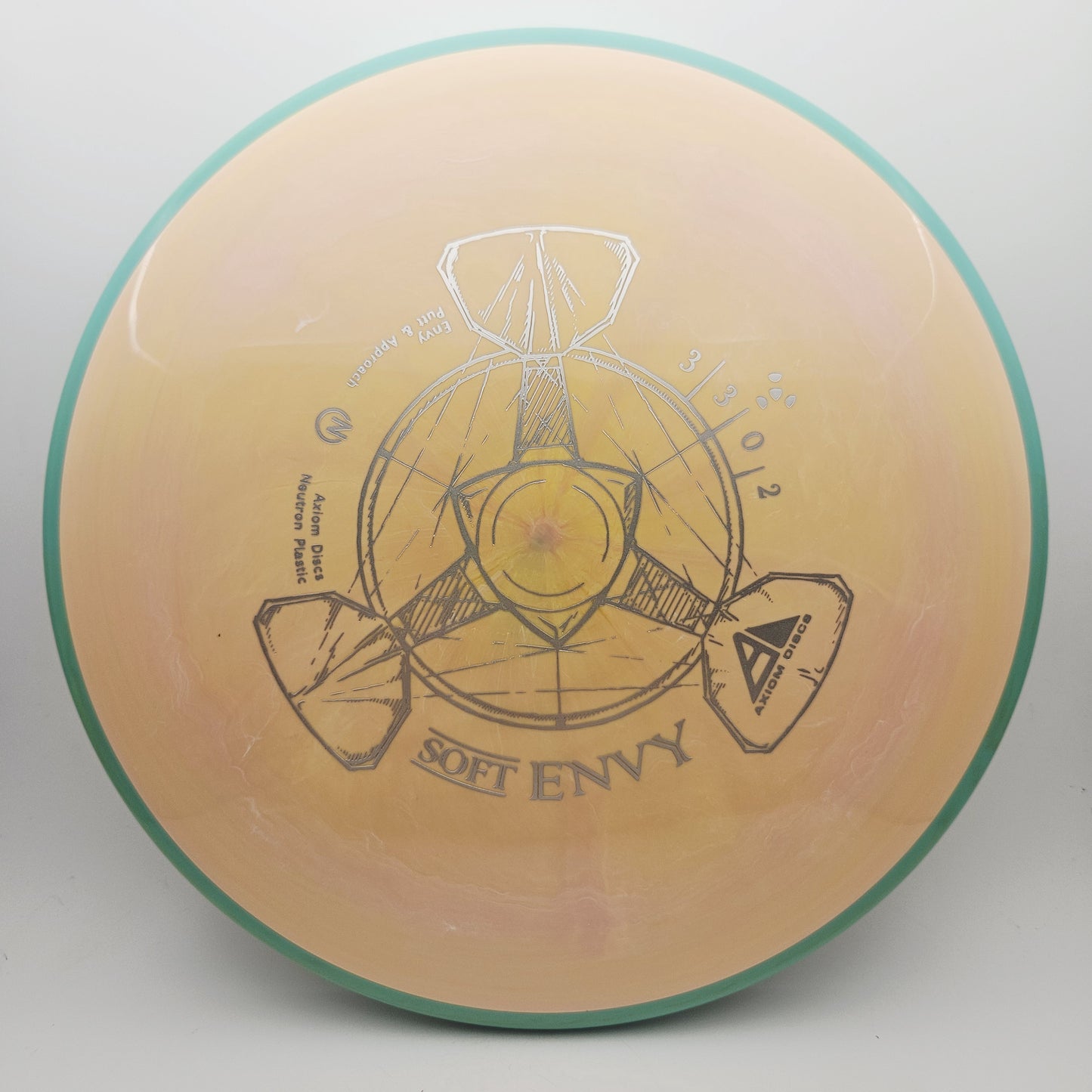 #17462 168g Peach / Teal Neutron Soft Envy