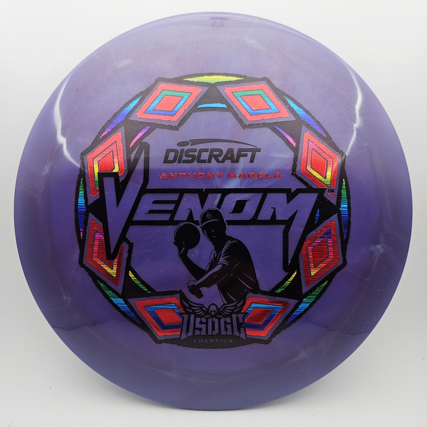 #16533 173-174g Purple, Anthony Barela USDGC Champion ESP Swirl Venom