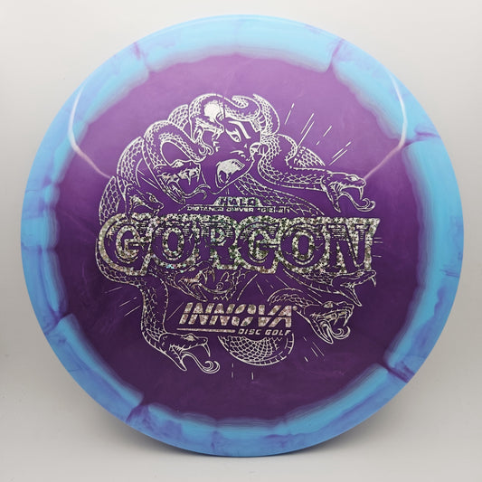 #14365 171g Purple / Blue Halo Star Gorgon