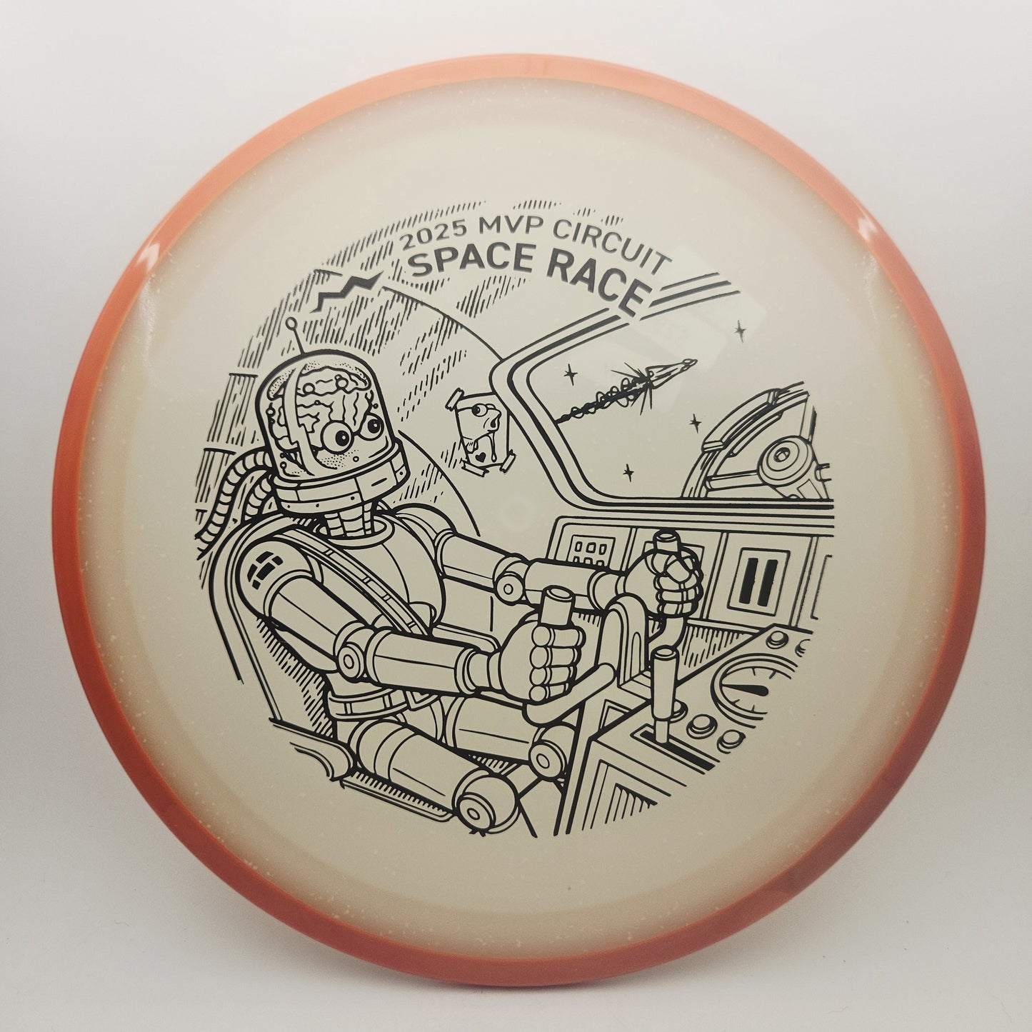 #17060 173g Orange / Blue Glow, Space Race 2025 Particle Eclipse Crave