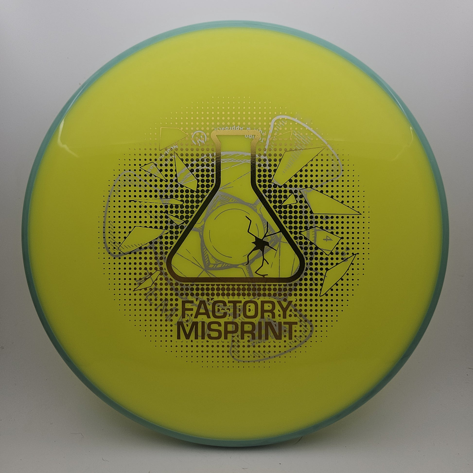 #13523 175g Yellow / Teal, Misprint Neutron Tempo - Misprint