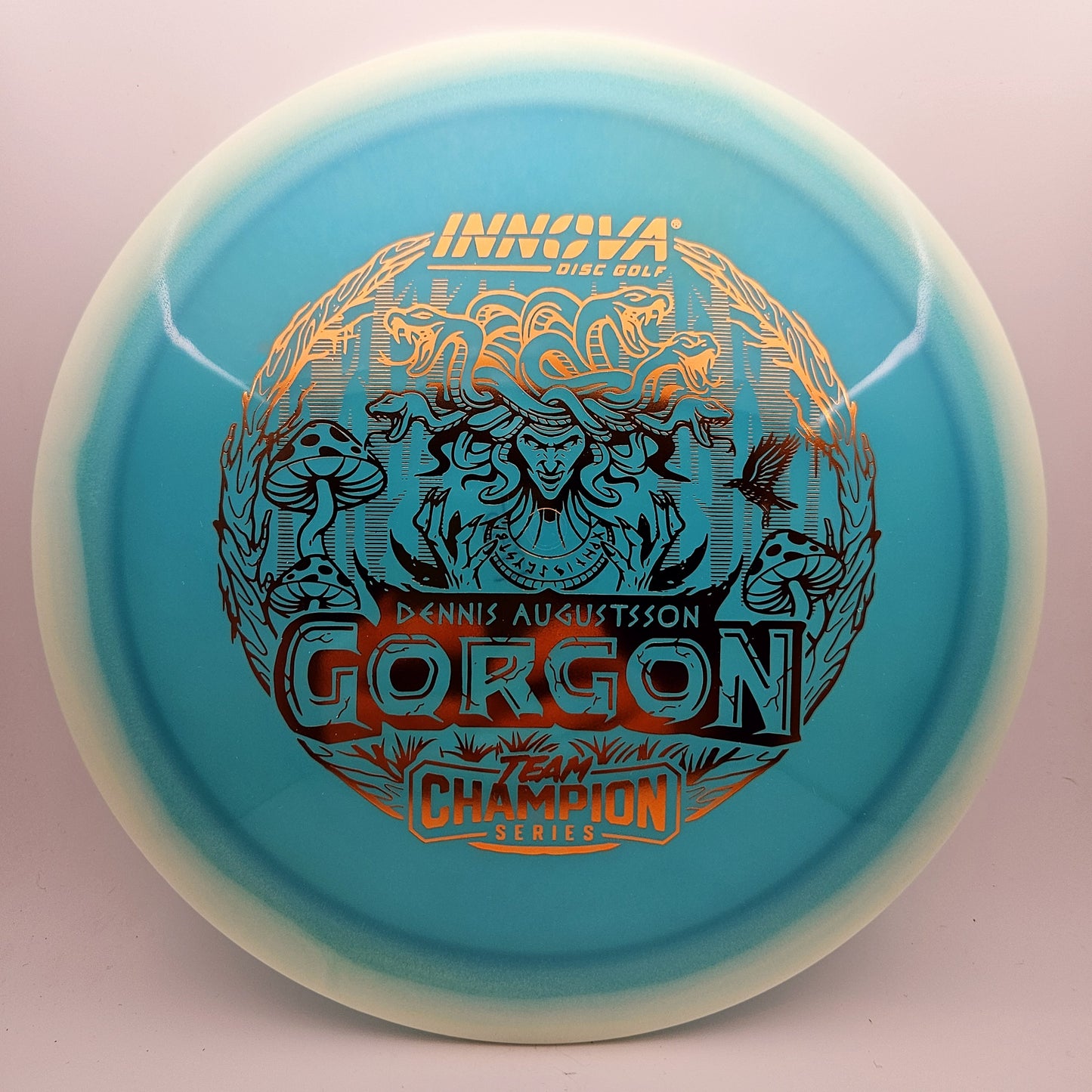 #10686 173-175g Blue / White, Dennis Augustsson Team Series Proto Glow Halo Champion Gorgon