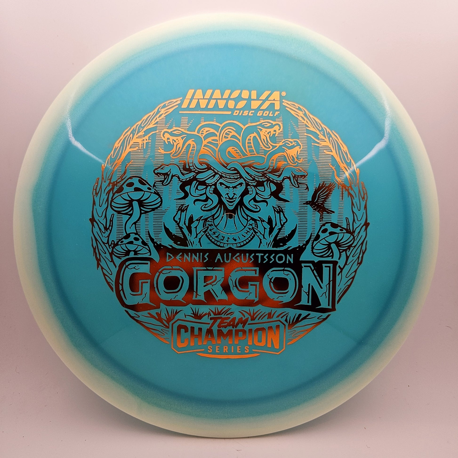 #10686 173-175g Blue / White, Dennis Augustsson Team Series Proto Glow Halo Champion Gorgon