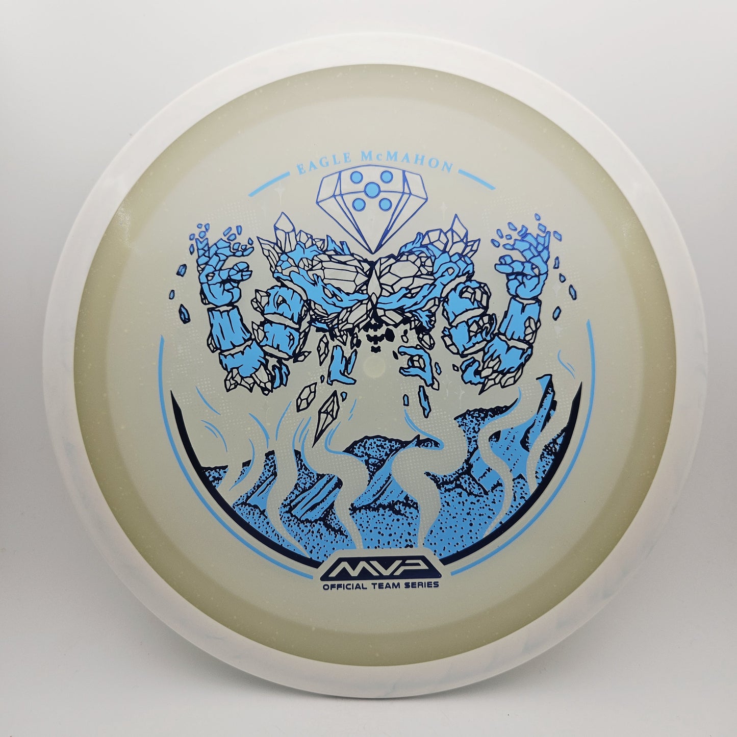 #16362 174g White / Blue Glow, Eagle McMahon Tour Series Particle Eclipse Thrill