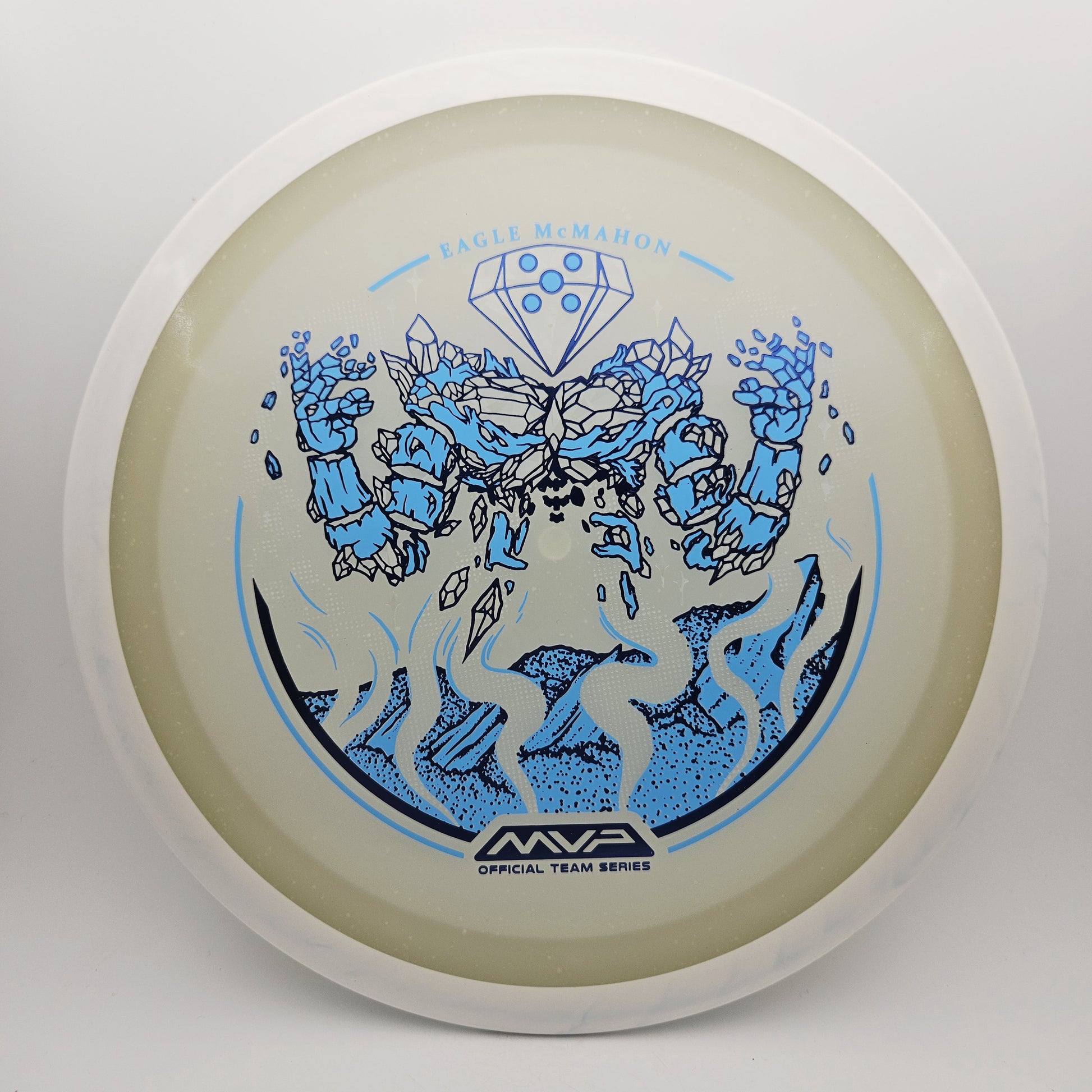 #16362 174g White / Blue Glow, Eagle McMahon Tour Series Particle Eclipse Thrill