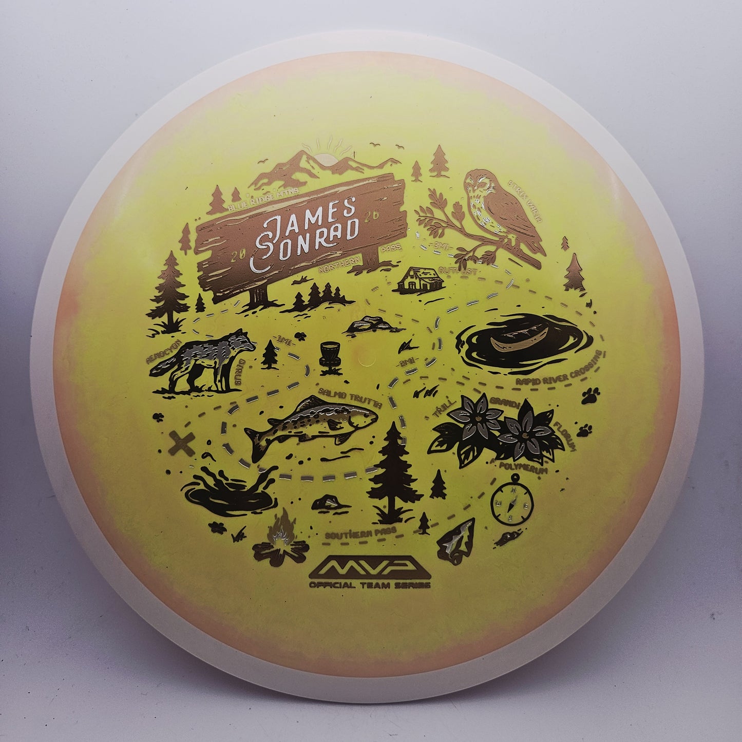 #18834 161g Orange, James Conrad Team Series Fission Trail - James Conrad Team Series