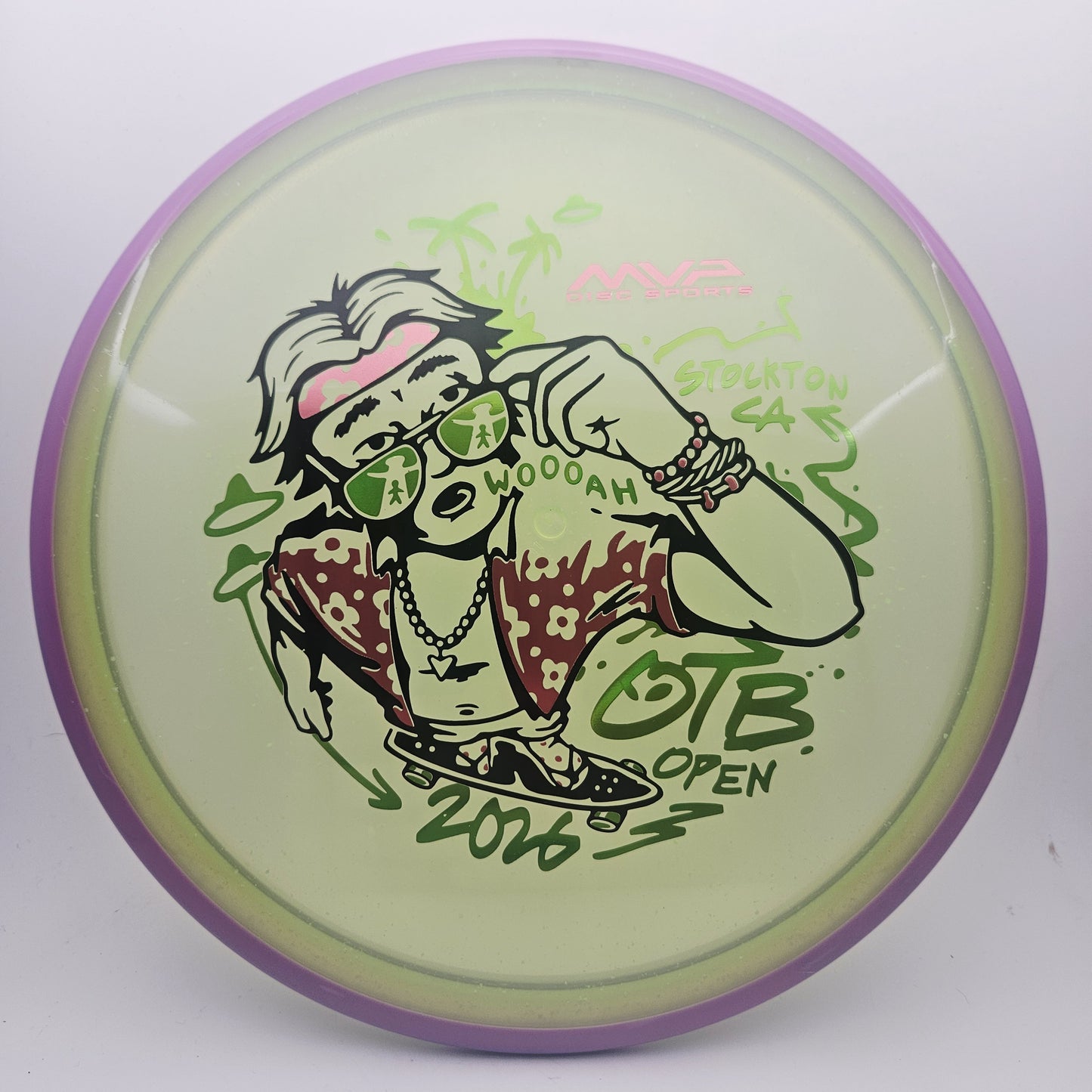 #18959 177g Green / Purple, OTB Open Particle Proton Soft Hex - OTB Open