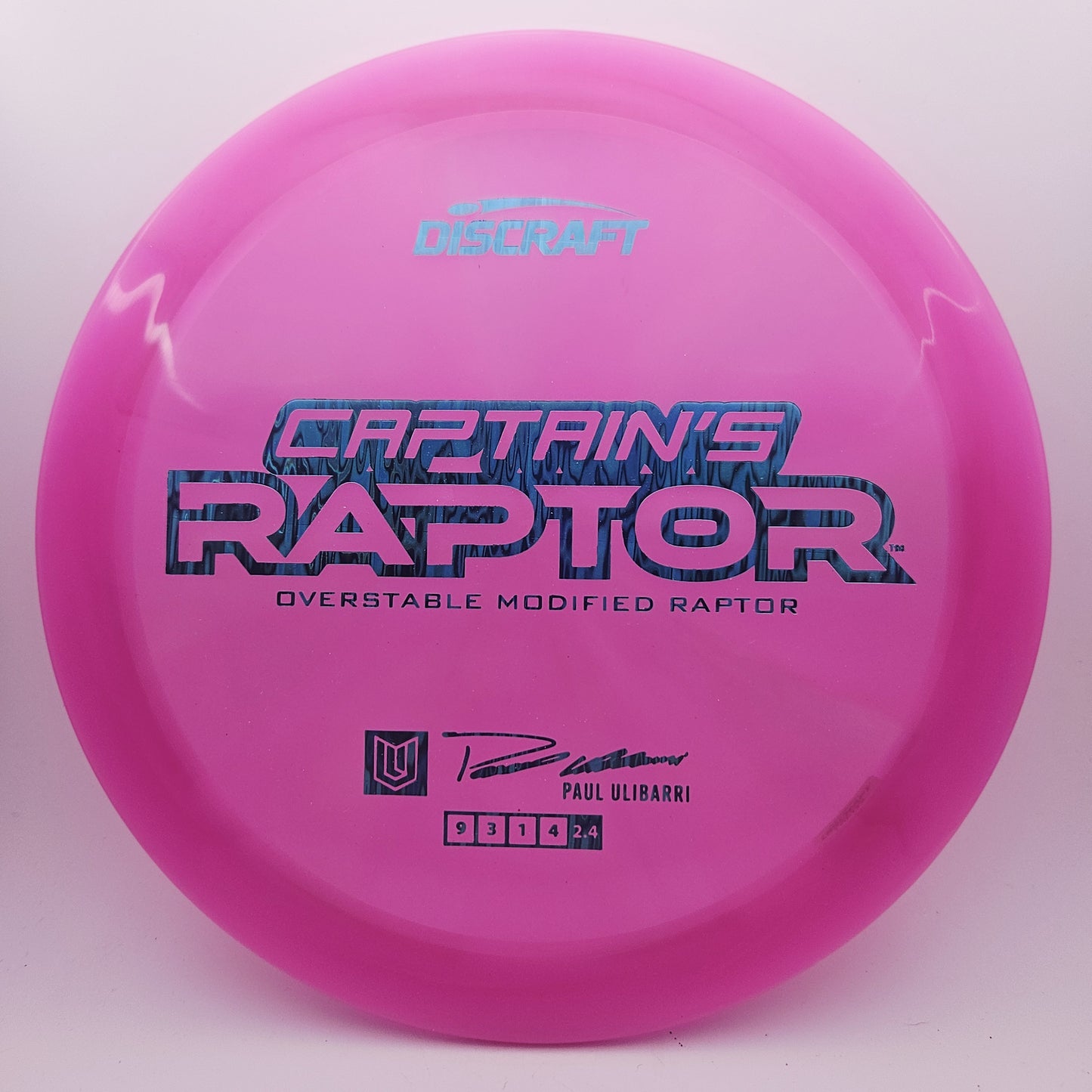 #16215 170-172g Pink, Paul Ulibarri Icon Series Z Swirl Captain's Raptor