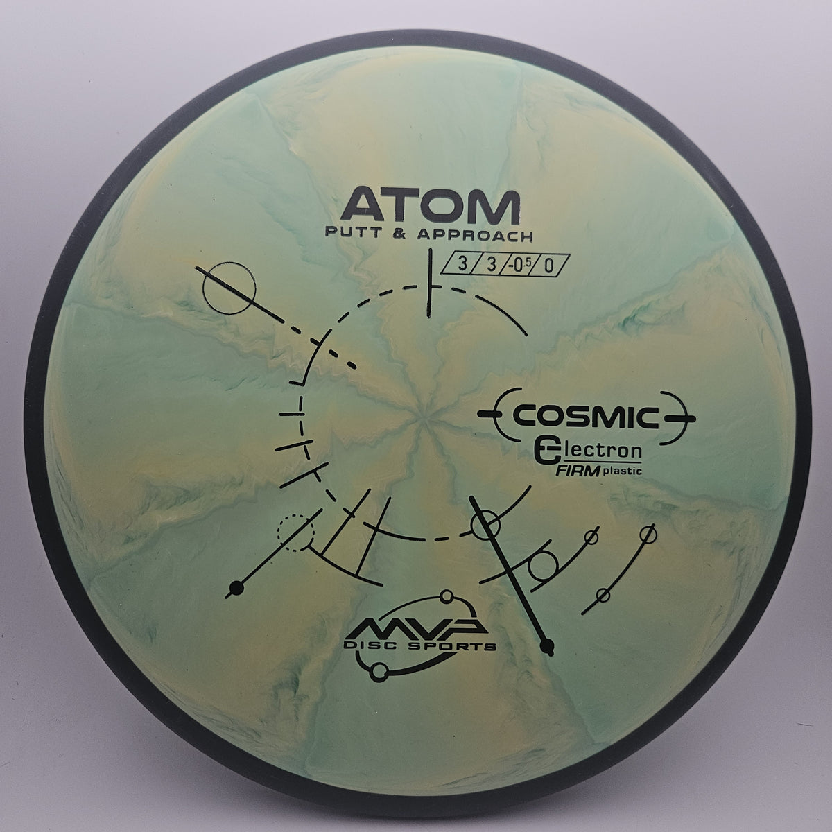 #10282 172g Green Cosmic Electron Firm Atom