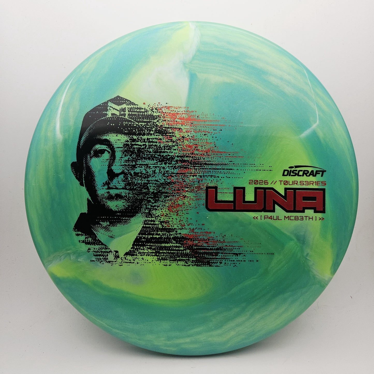 #19048 173-174g Green, Paul McBeth Tour Series Special Blend Luna - Paul McBeth