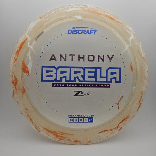 #5925 170-172g White, Anthony Barela TS Jawbreaker Z Flx Venom - Anthony Barela Tour Series
