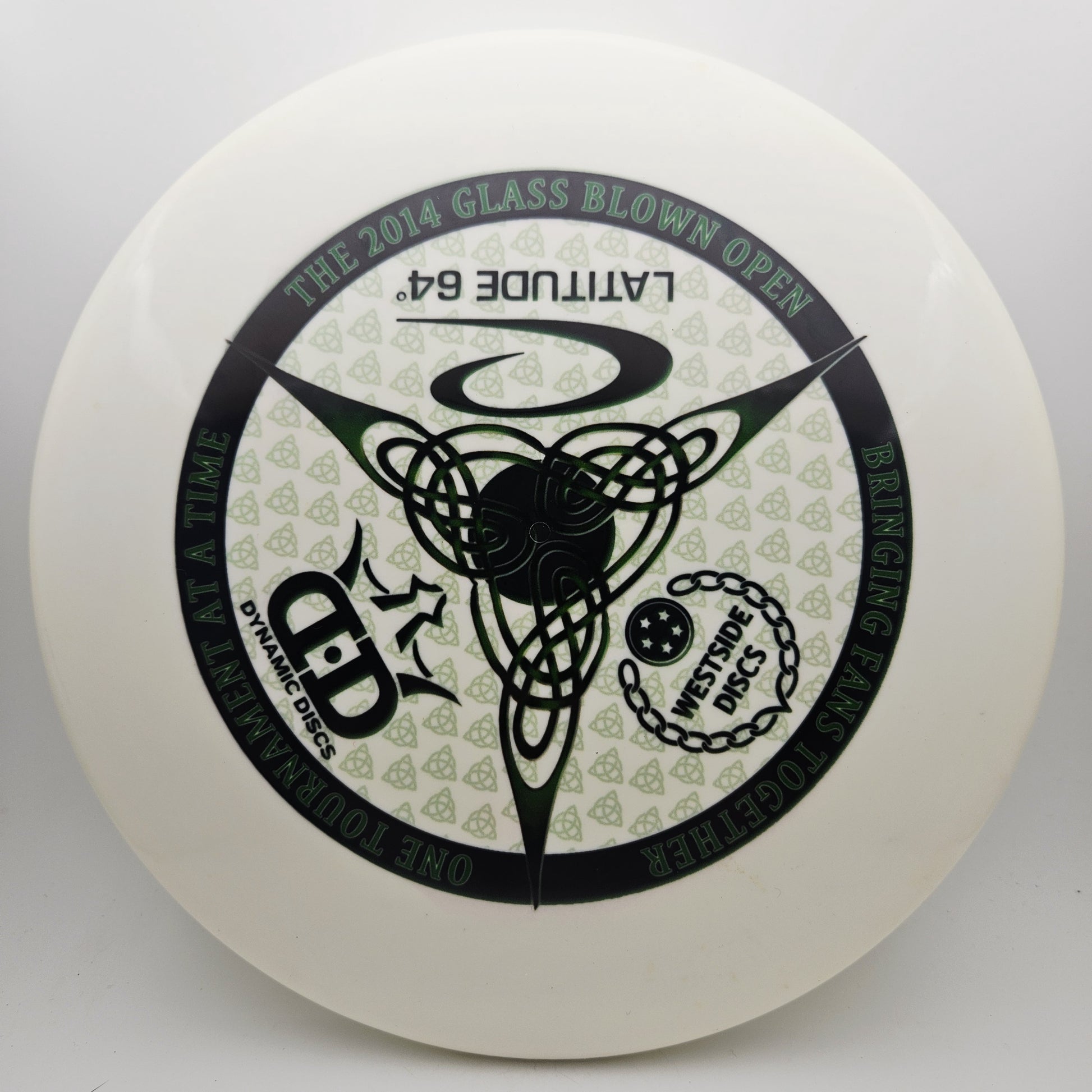 #16498 176g White, Glass Blown Open 2014 Fuzion Judge