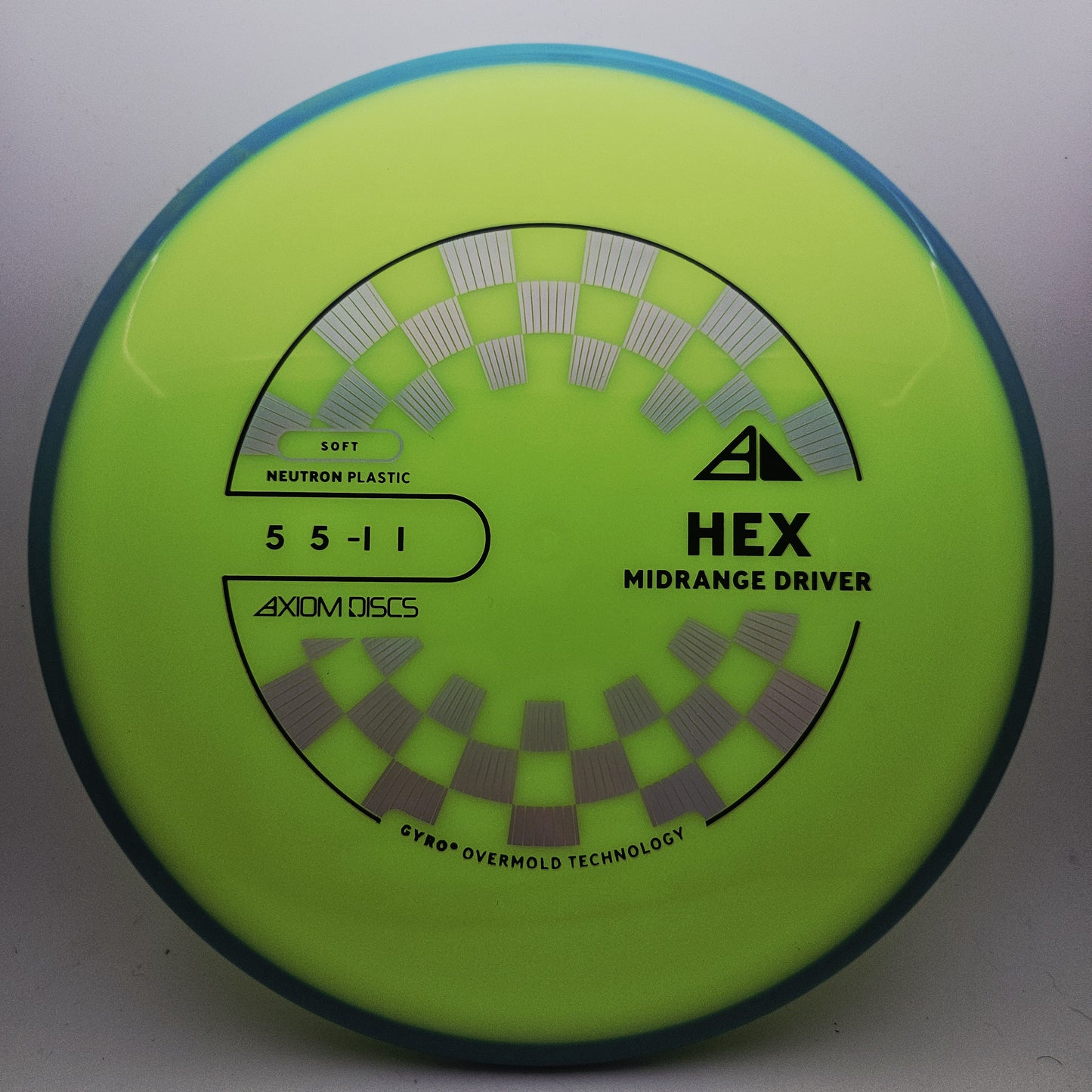 #17868 176g Dayglo / Blue PLC Soft Neutron Hex