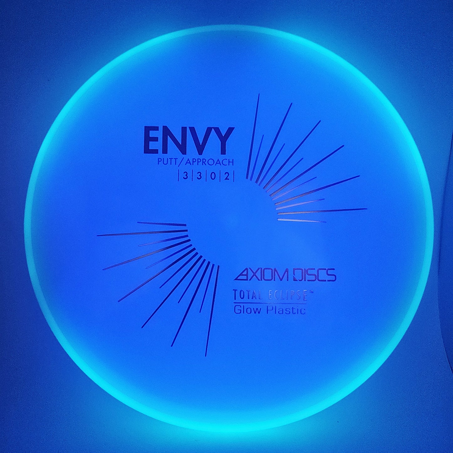 #16583 173g Purple Plate / Aqua Rim Total Eclipse Envy