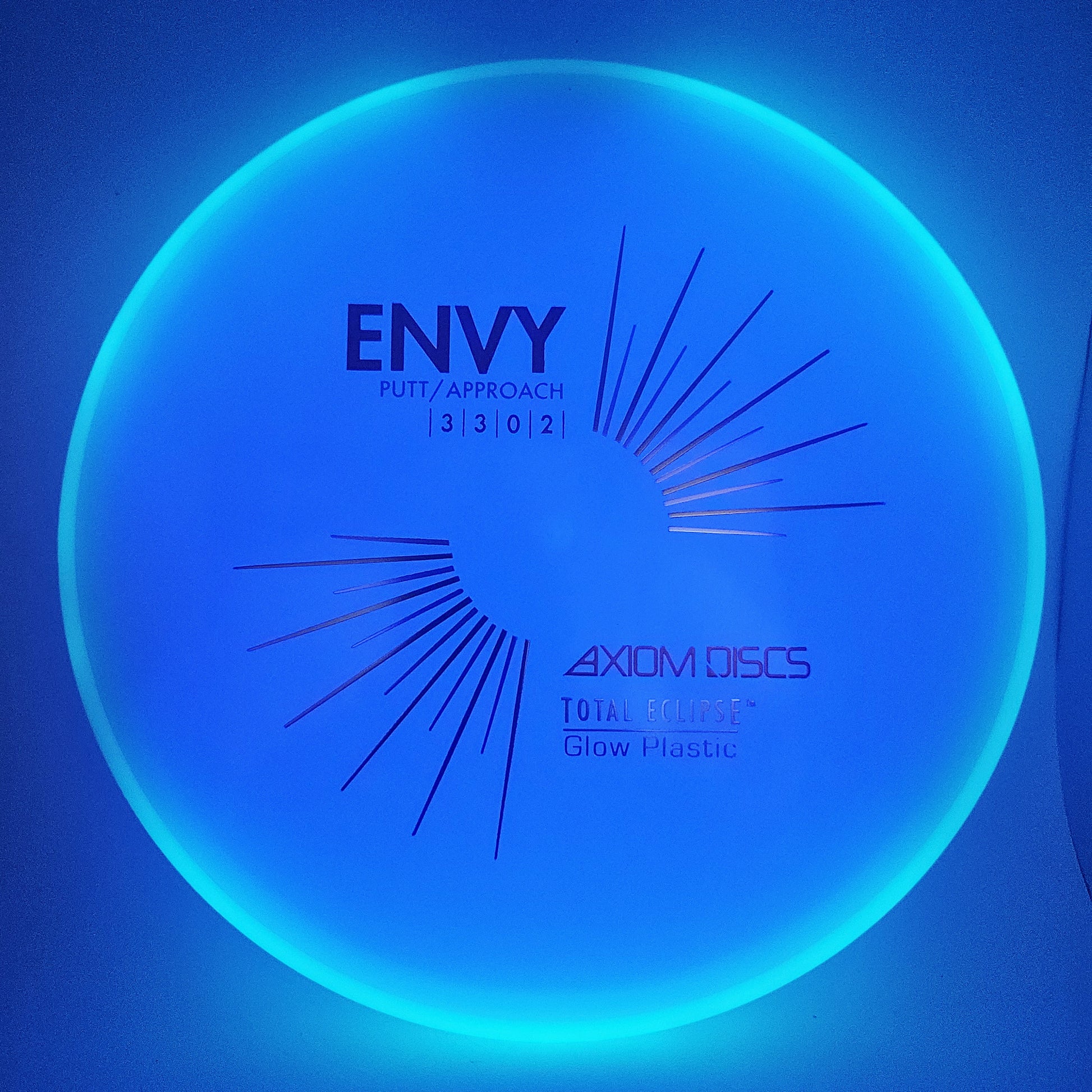 #16583 173g Purple Plate / Aqua Rim Total Eclipse Envy