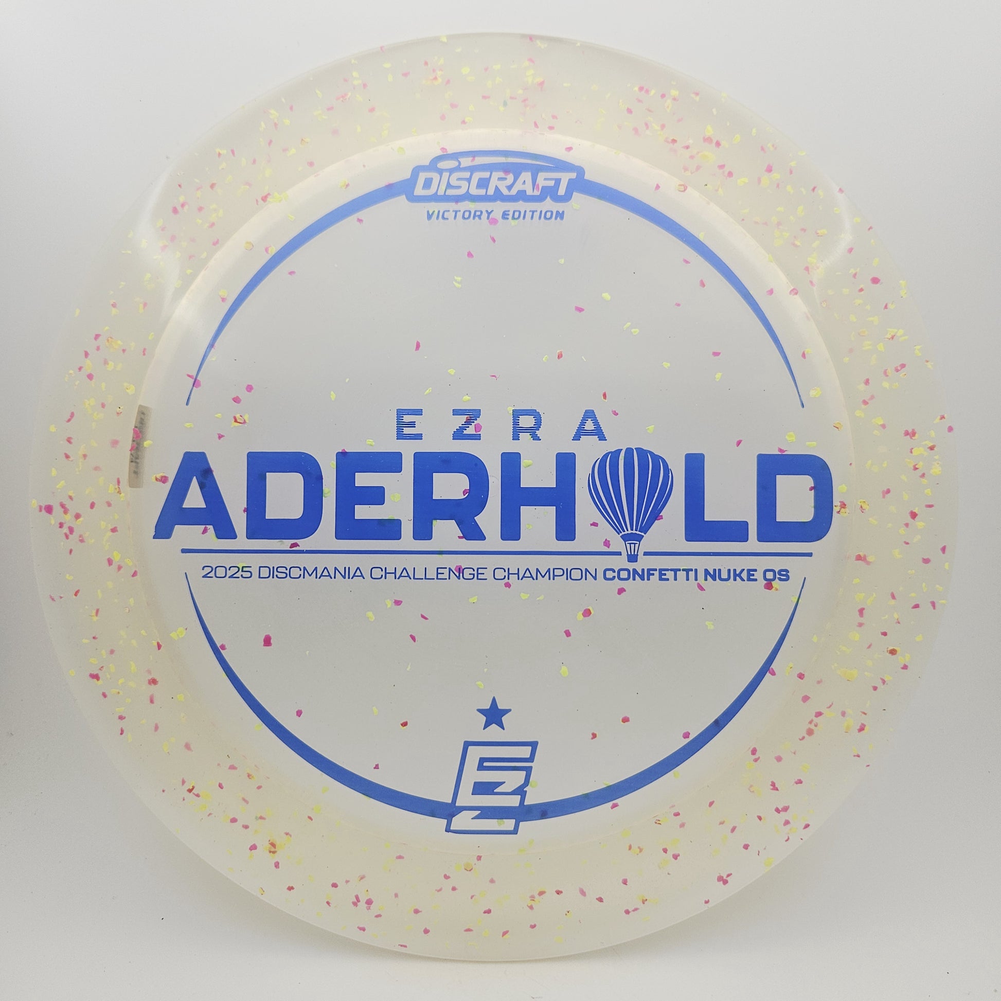 #14526 173-174g White, Ezra Aderhold Discmania Challenge Z Confetti Nuke OS