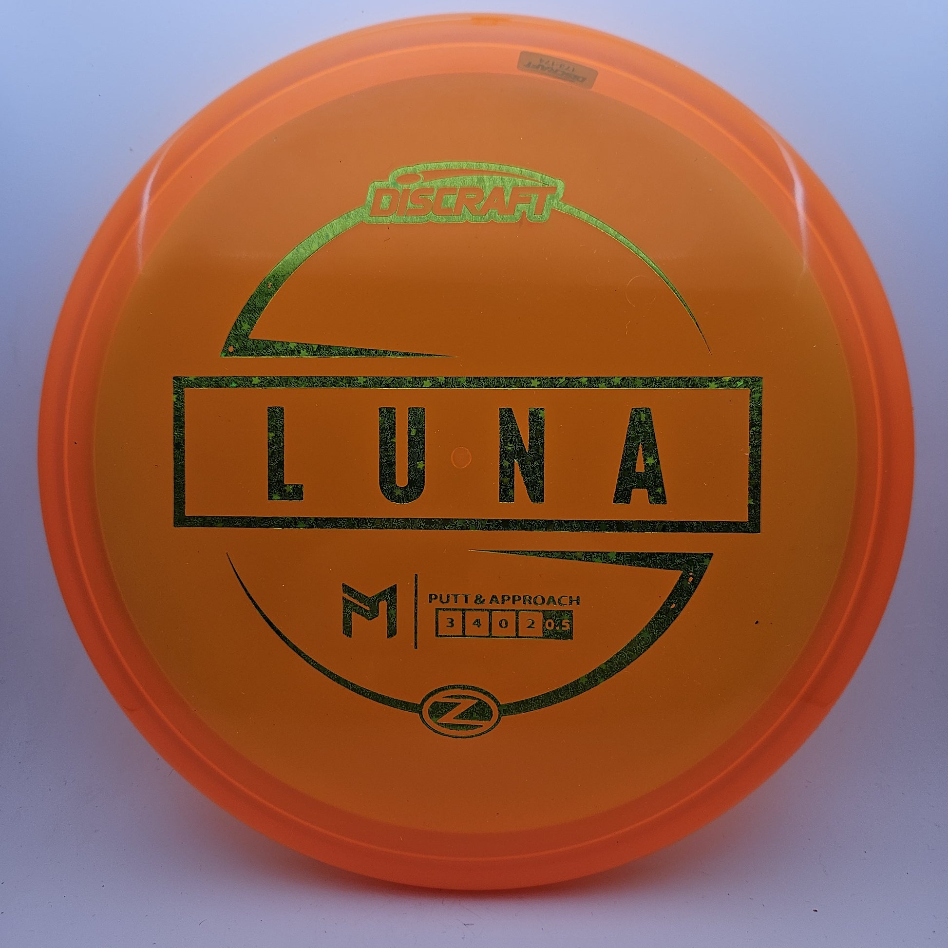 #11247 173-174g Orange, Green Sparkle Foil Z Luna