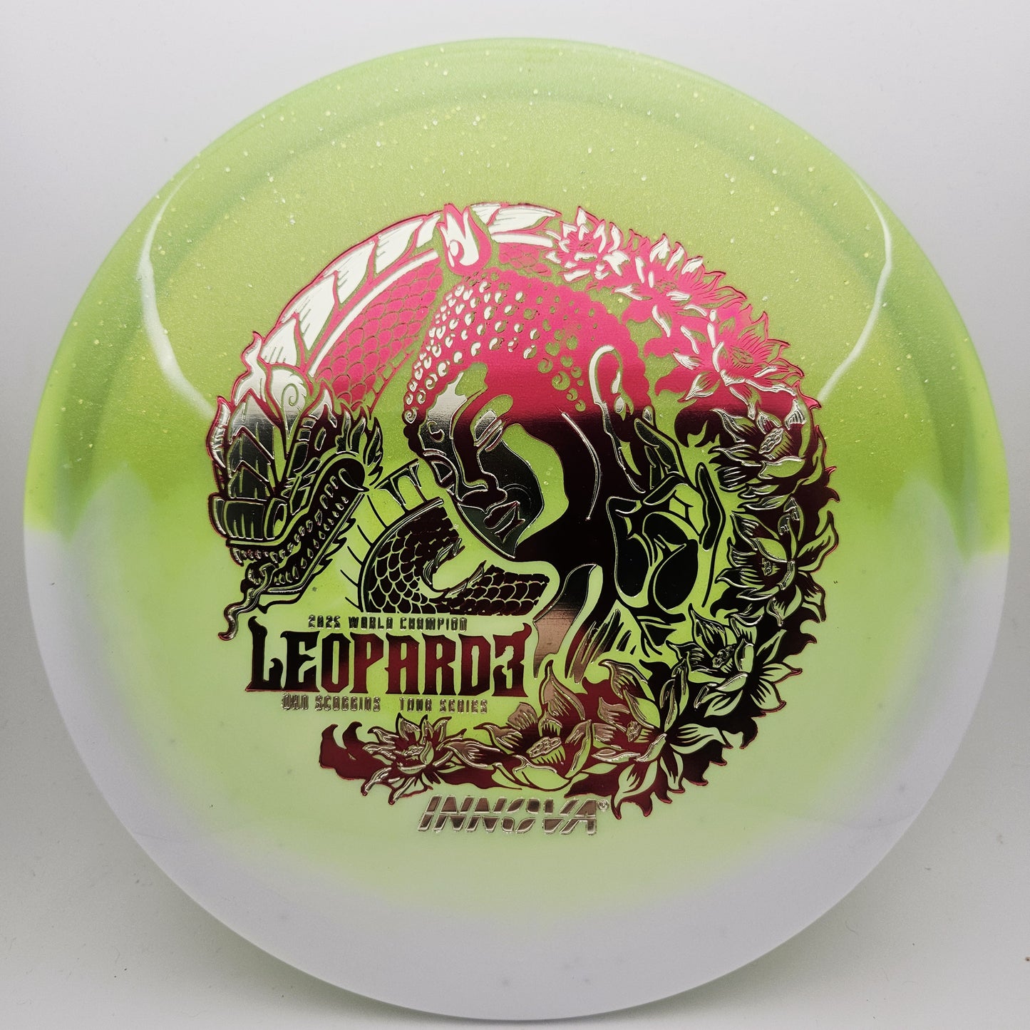#18325 173-5g Green / White, Ohn Scoggins Tour Series Duo Leopard3 - Ohn Scoggins Tour Series