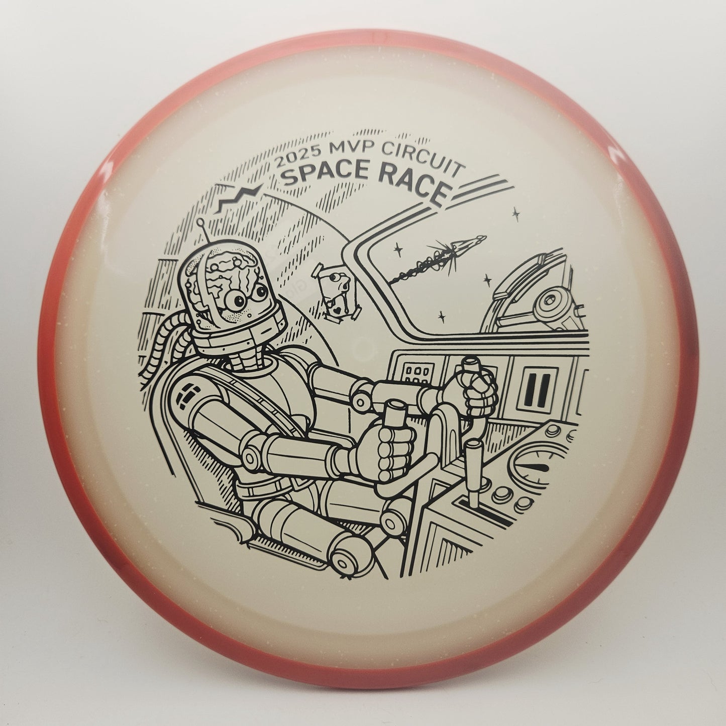 #17056 172g Red / Blue Glow, Space Race 2025 Particle Eclipse Crave