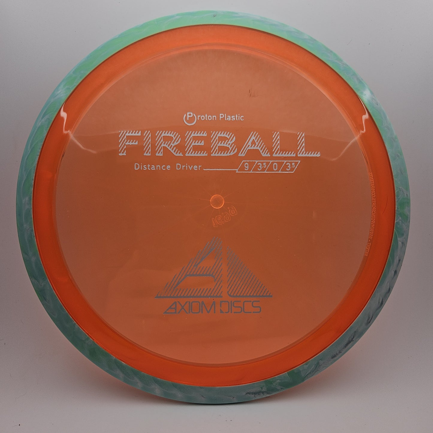 #7124 169g Orange / Teal Swirl Proton Fireball