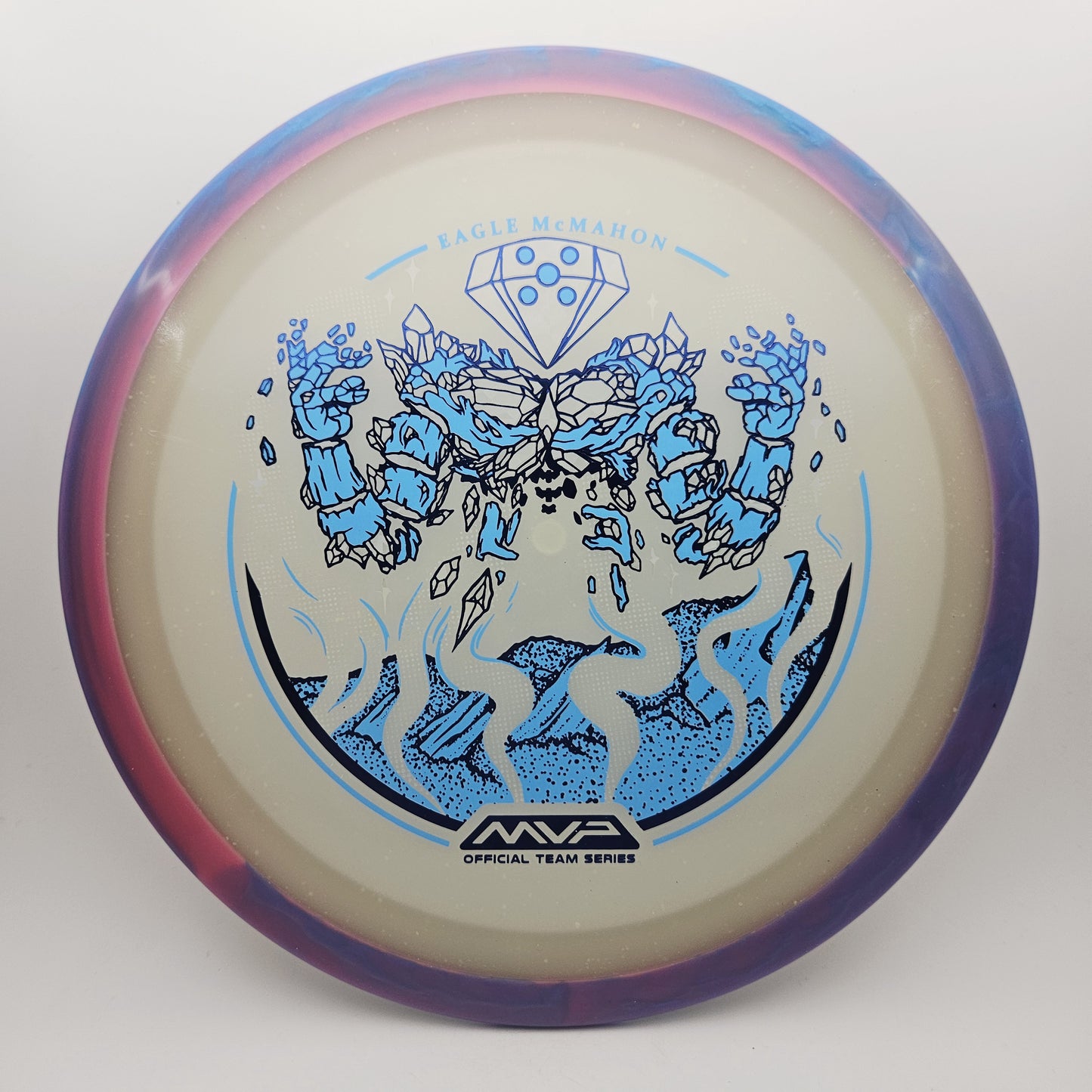 #16364 174g Purple / Blue / Blue Glow, Eagle McMahon Tour Series Particle Eclipse Thrill