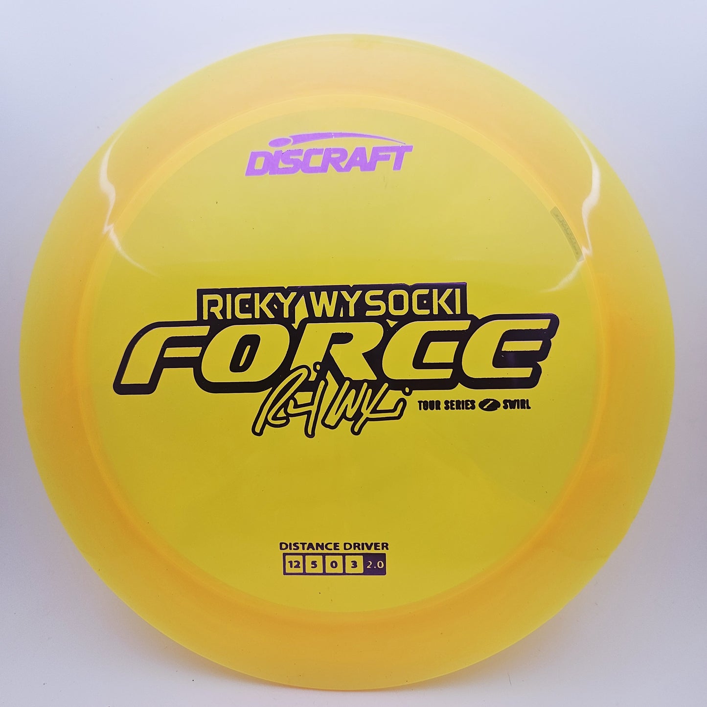 #12875 173-174g Yellow, Ricky Wysocki Tour Series 2025 Z Swirl Force