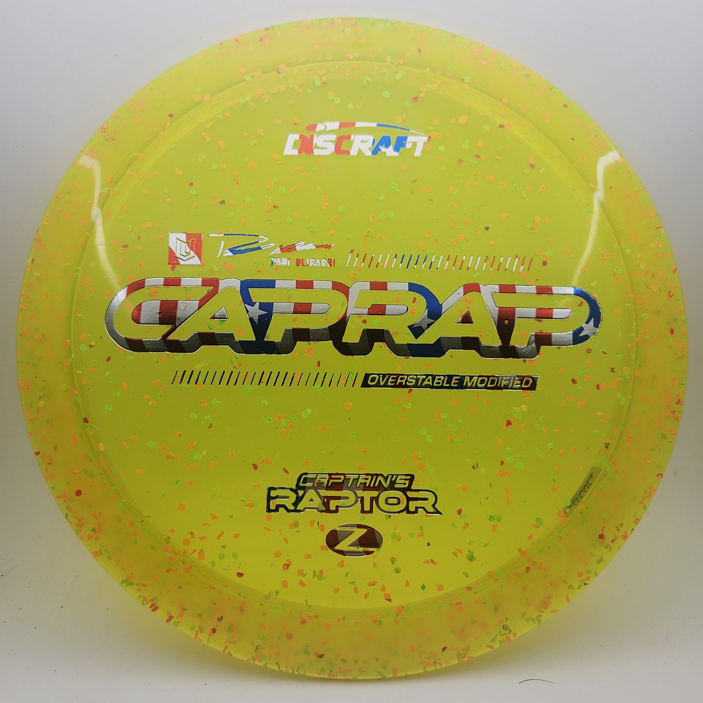 #18188 173-174g Yellow, Paul Ulibarri 2026 Z Confetti Captain's Raptor - Paul Ulibarri 2026