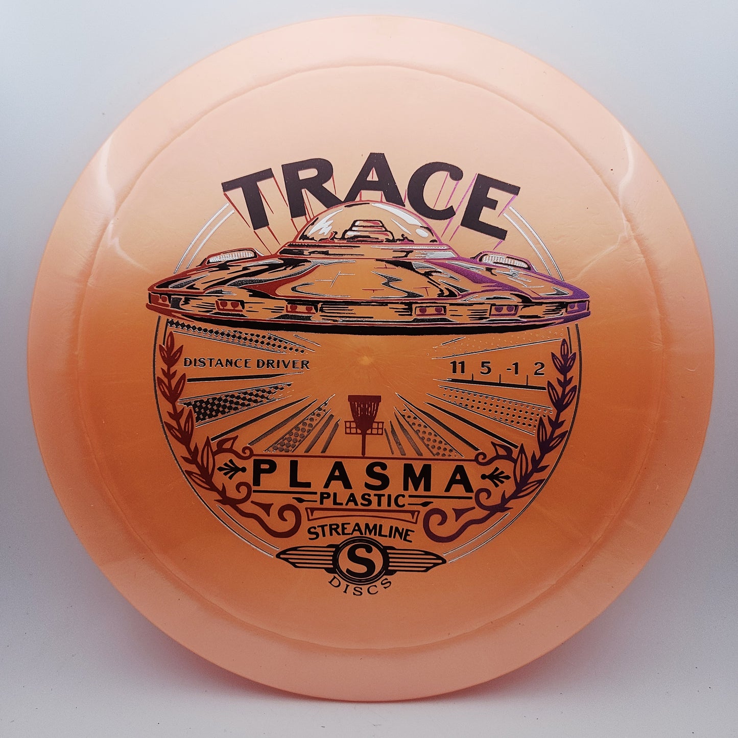 #16619 174g Orange Plasma Trace