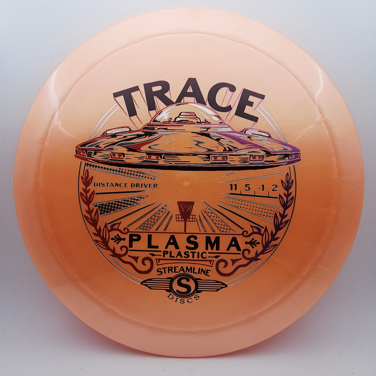 #16619 174g Orange Plasma Trace