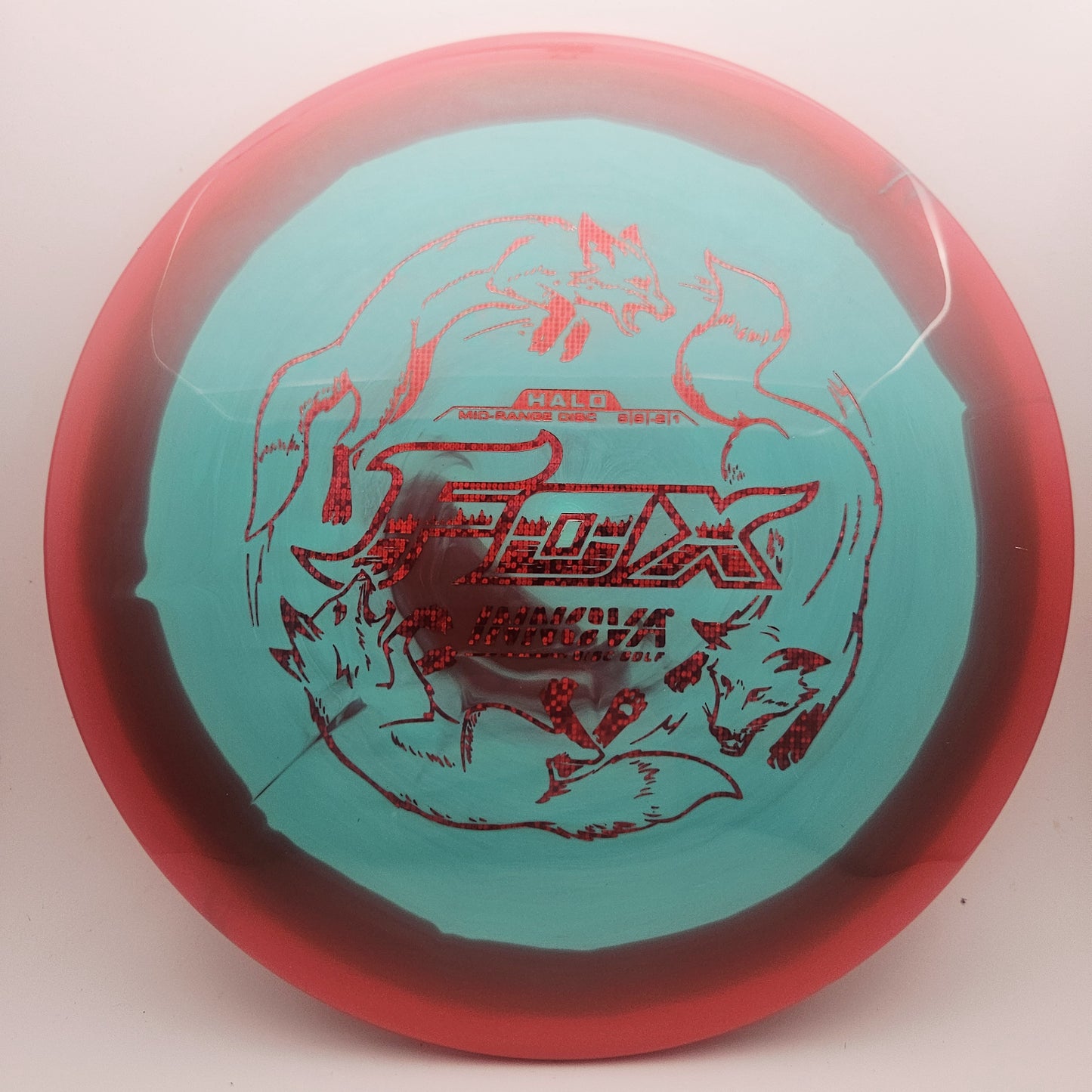 #18060 177g Teal / Red Halo Star Fox