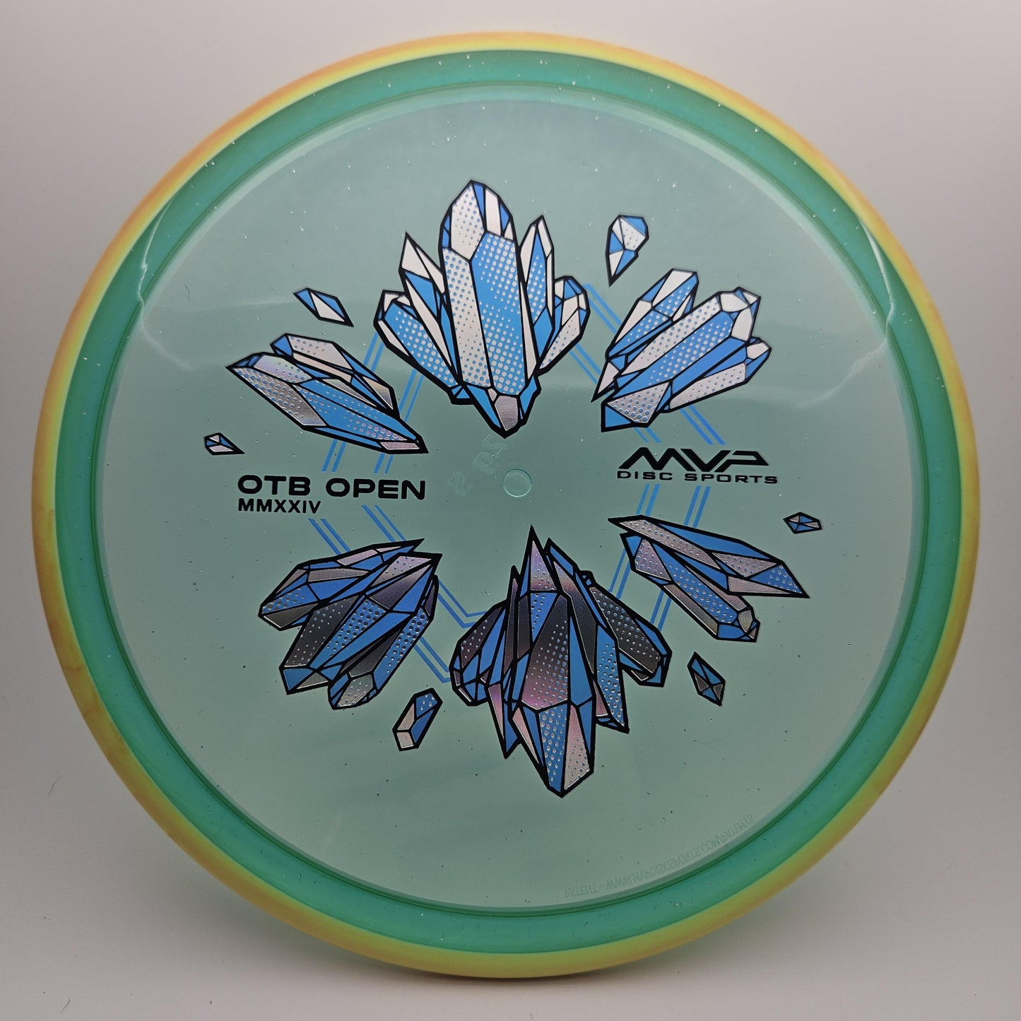 #5820 172g Teal / Yellow, OTB Open 2024 Proton Soft Hex