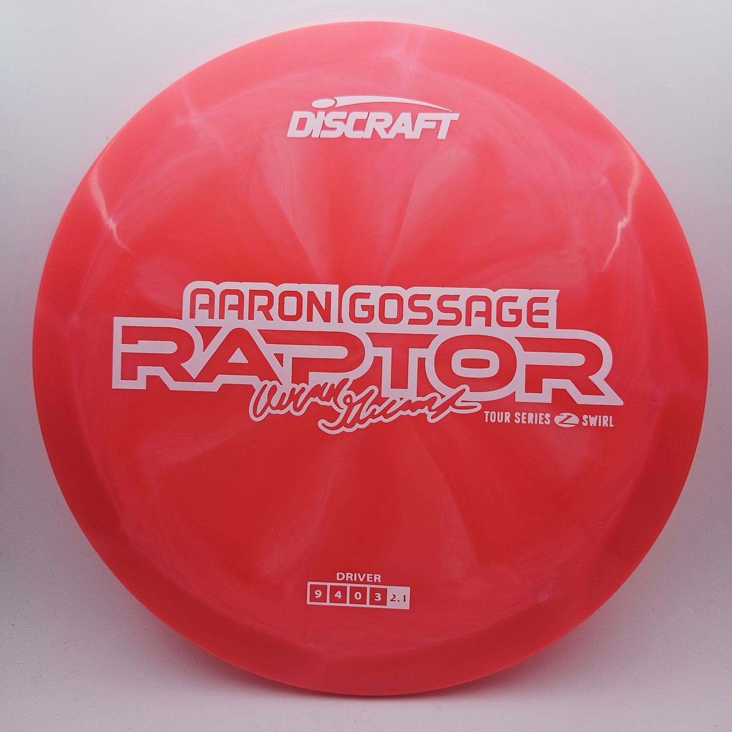 #14125 170-172g Red, Aaron Gossage Tour Series Z Swirl Raptor